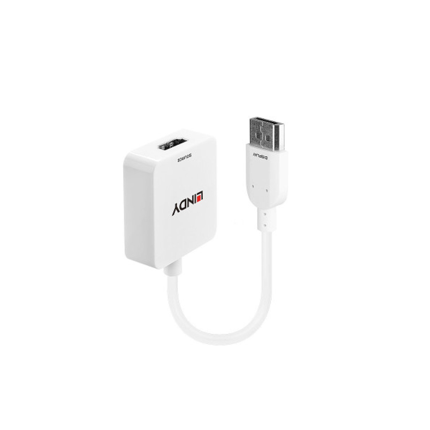 Lindy · Adaptador HDMI a DisplayPort · Tipo A Estándar · Blanco