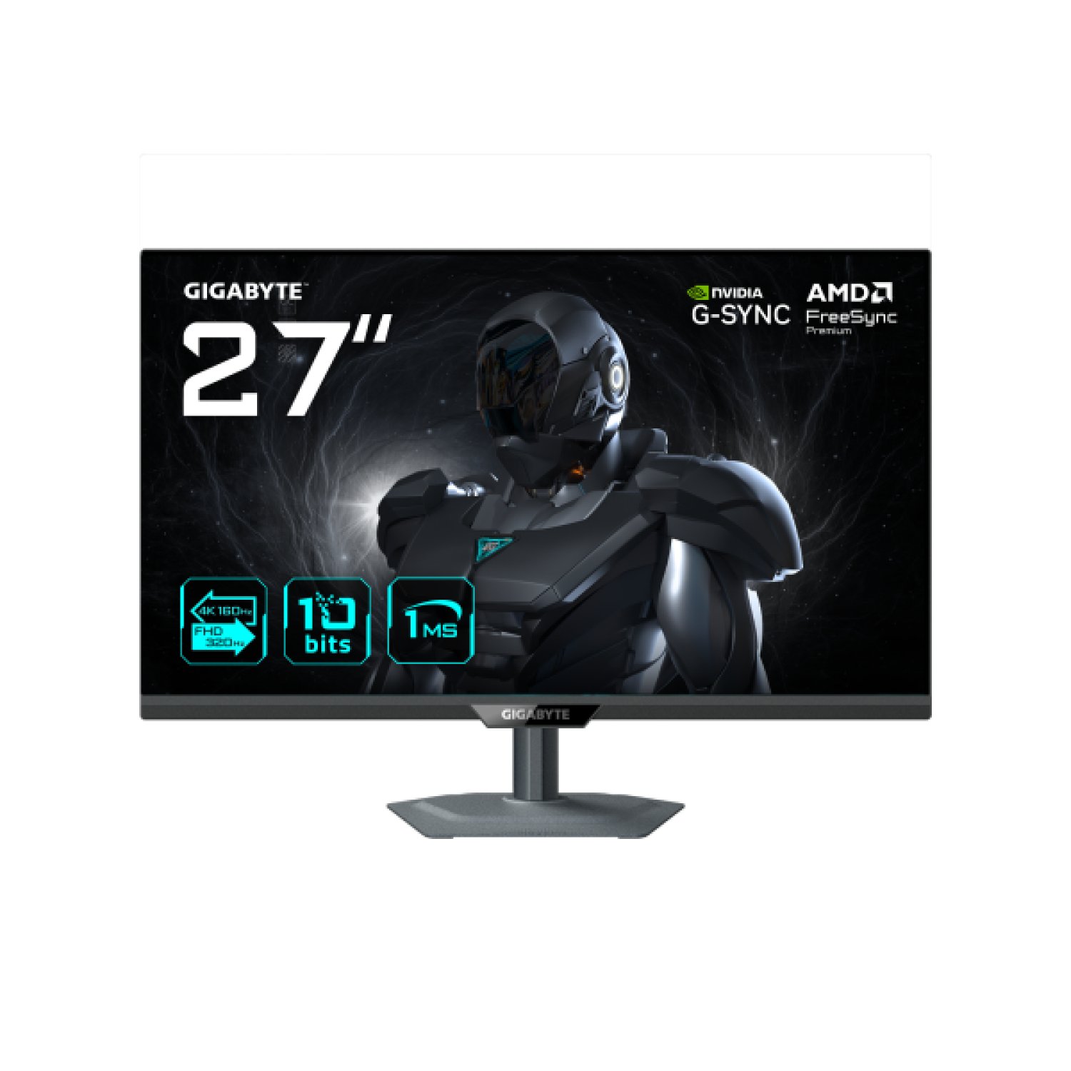 Gigabyte G27UP · 27" 4K IPS · 3840x2160 · 1ms · 160Hz · HDMI+DP+USB-C