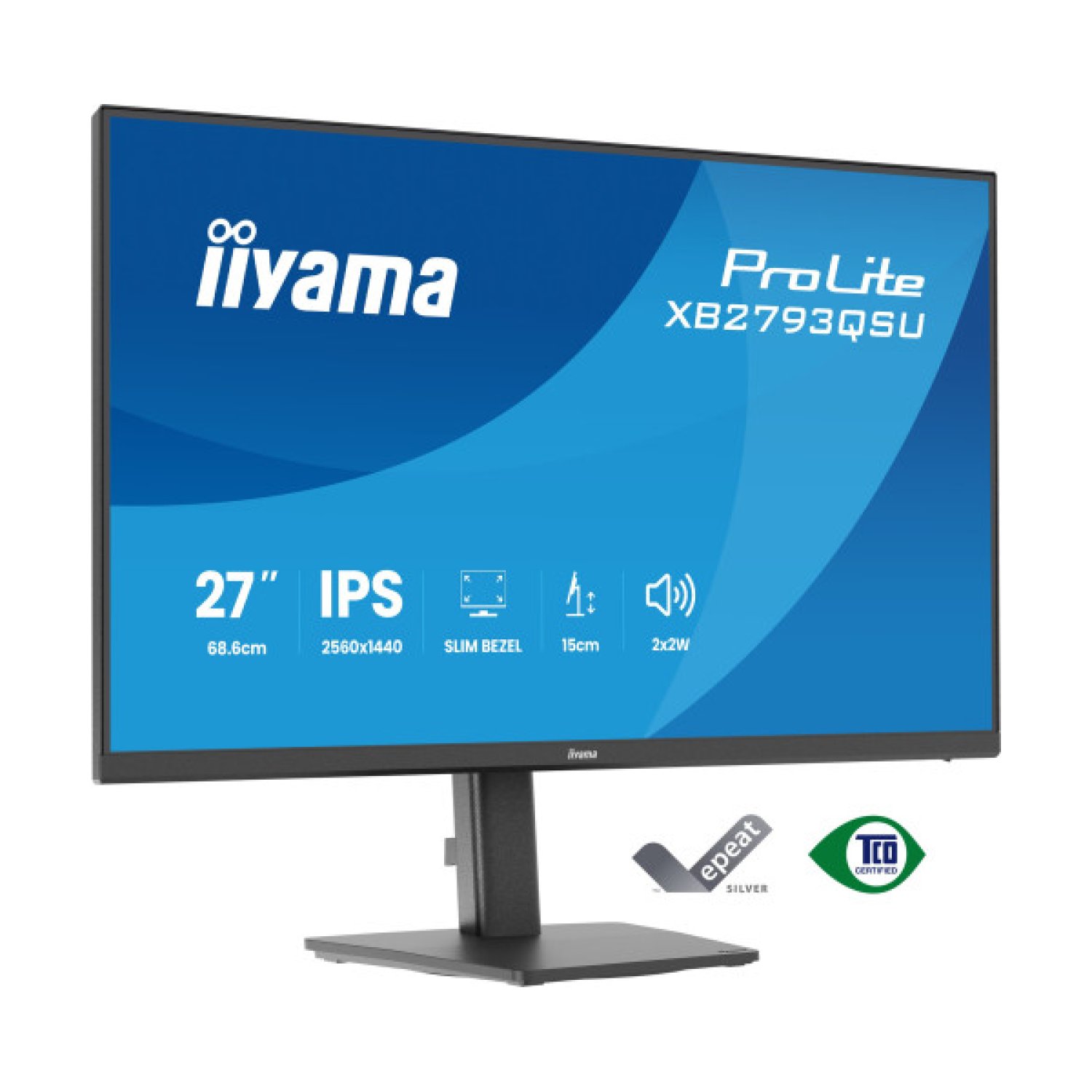 Iiyama · Monitor IPS 27" · 2560x1440 · 75Hz · 4-Side Slim Bezel