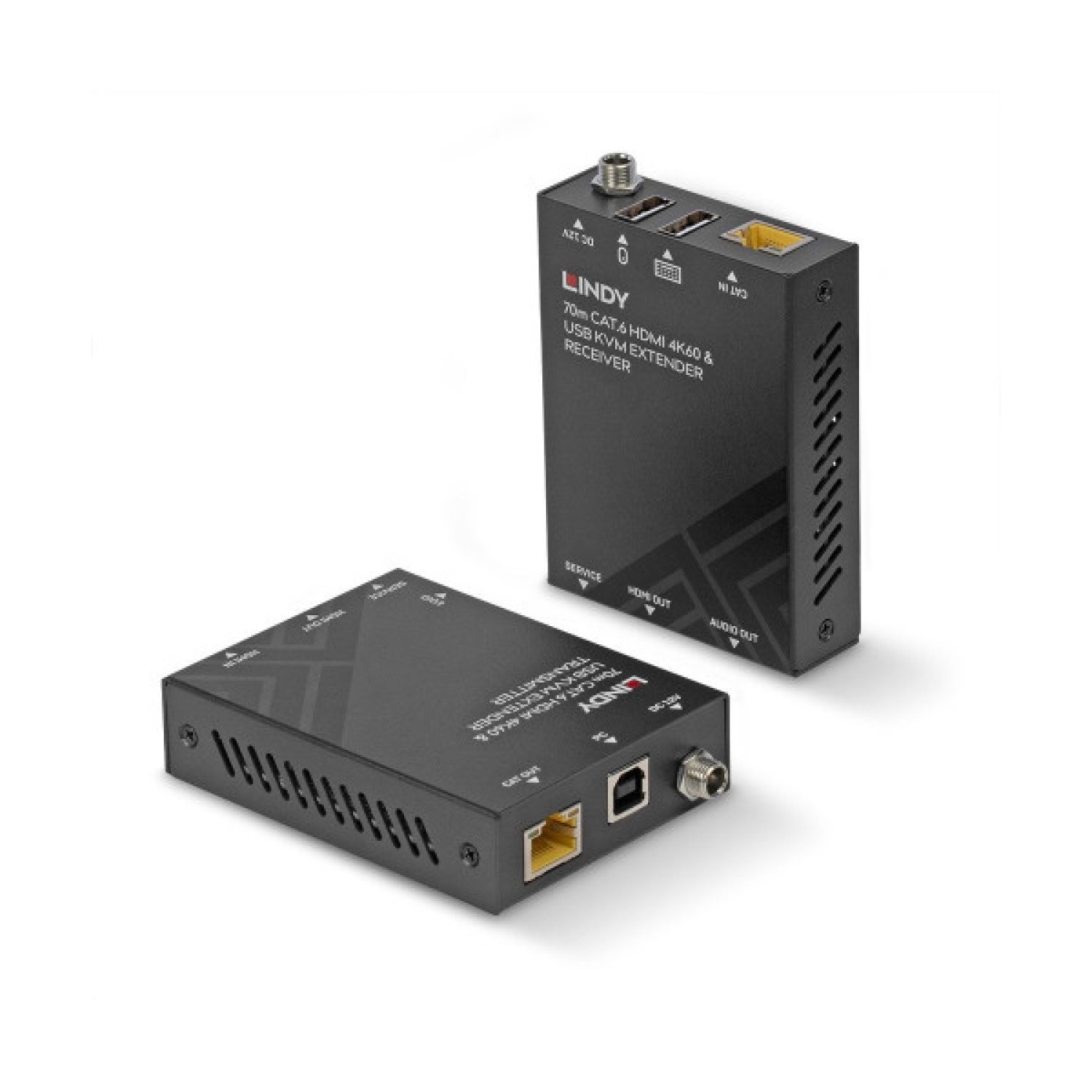Lindy · Extensor KVM · Transmisor y Receptor · HDMI · USB · Cat.6
