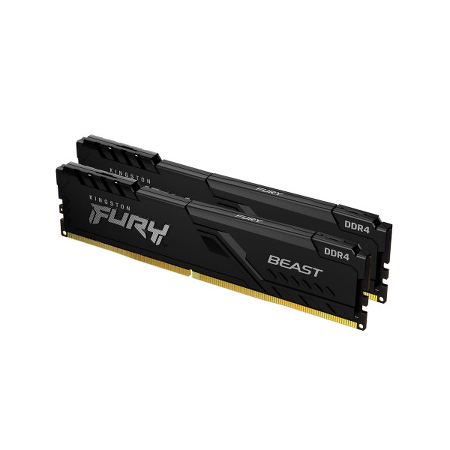 MEMORIA KINGSTON FURY BEAST BLACK DDR4 32GB (KIT 2) 3200MHZ  CL16   1GX8   - KF432C16BB1K2/32
