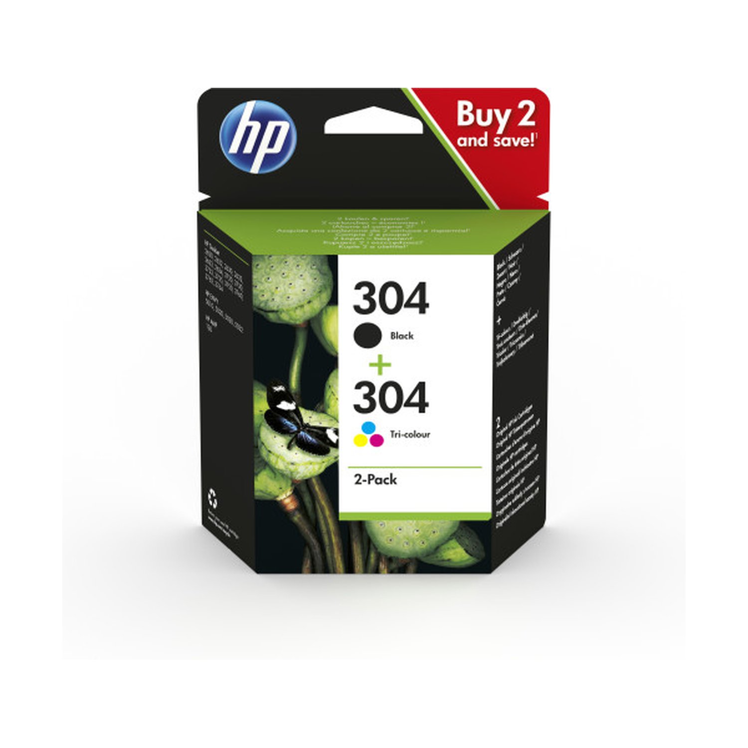 HP DESKJET 3720 COMBO PACK 2 NEGRO Y COLOR Nº 304 (3JB05AE)