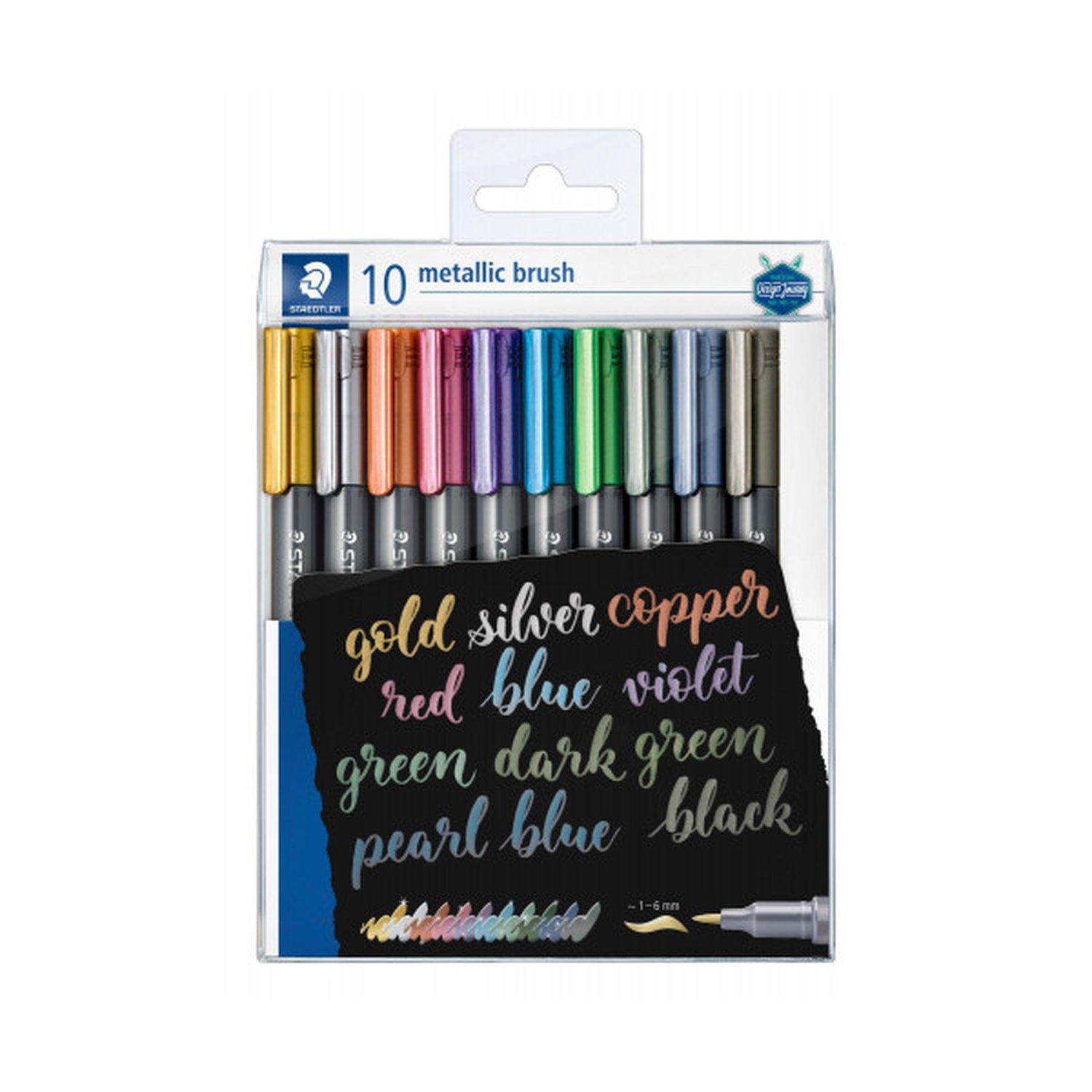 METALLIC BRUSH, ESTUCHE 10 COLORES STAEDTLER 8321 TB10