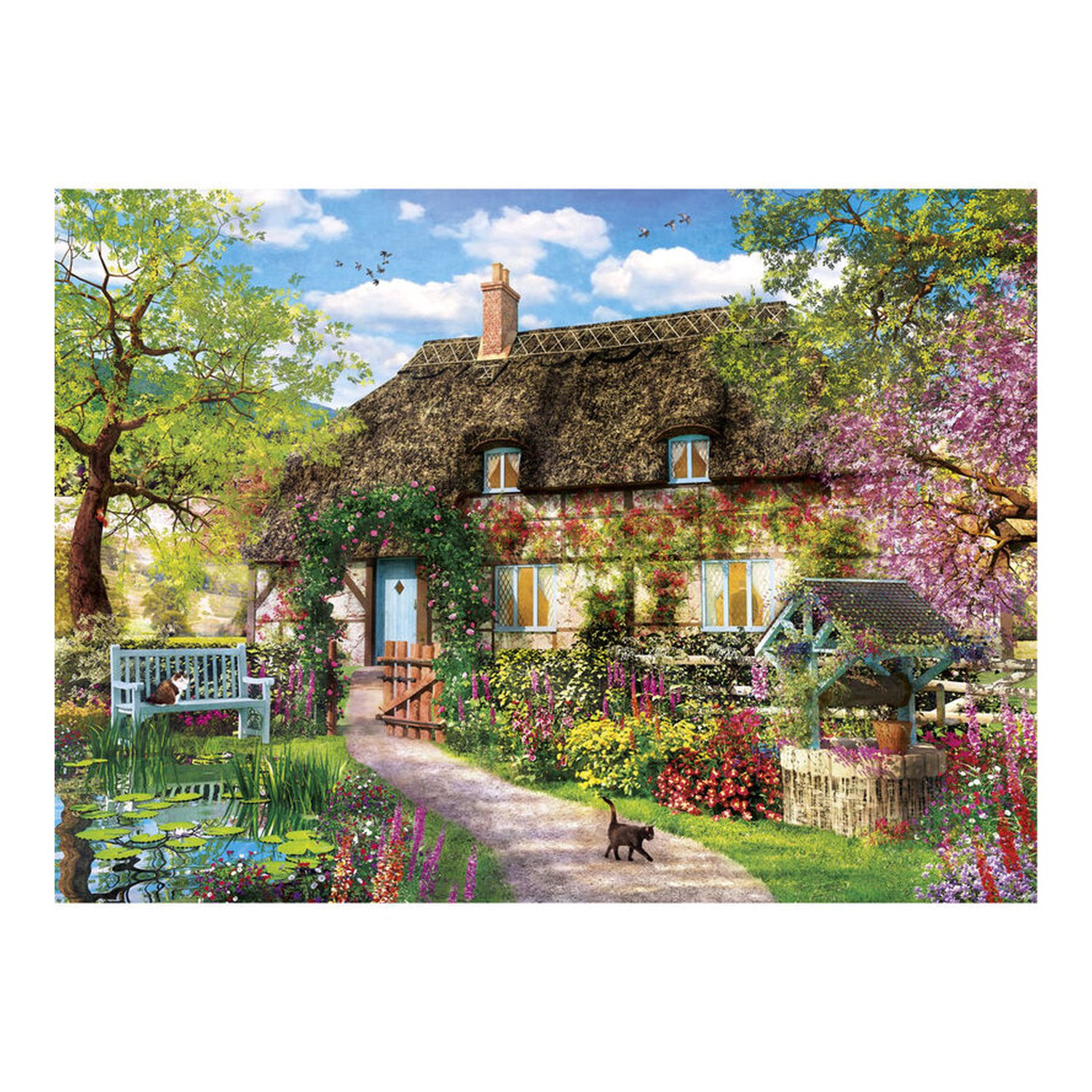 Puzzle High Quality The Old Cottage 1000pzs