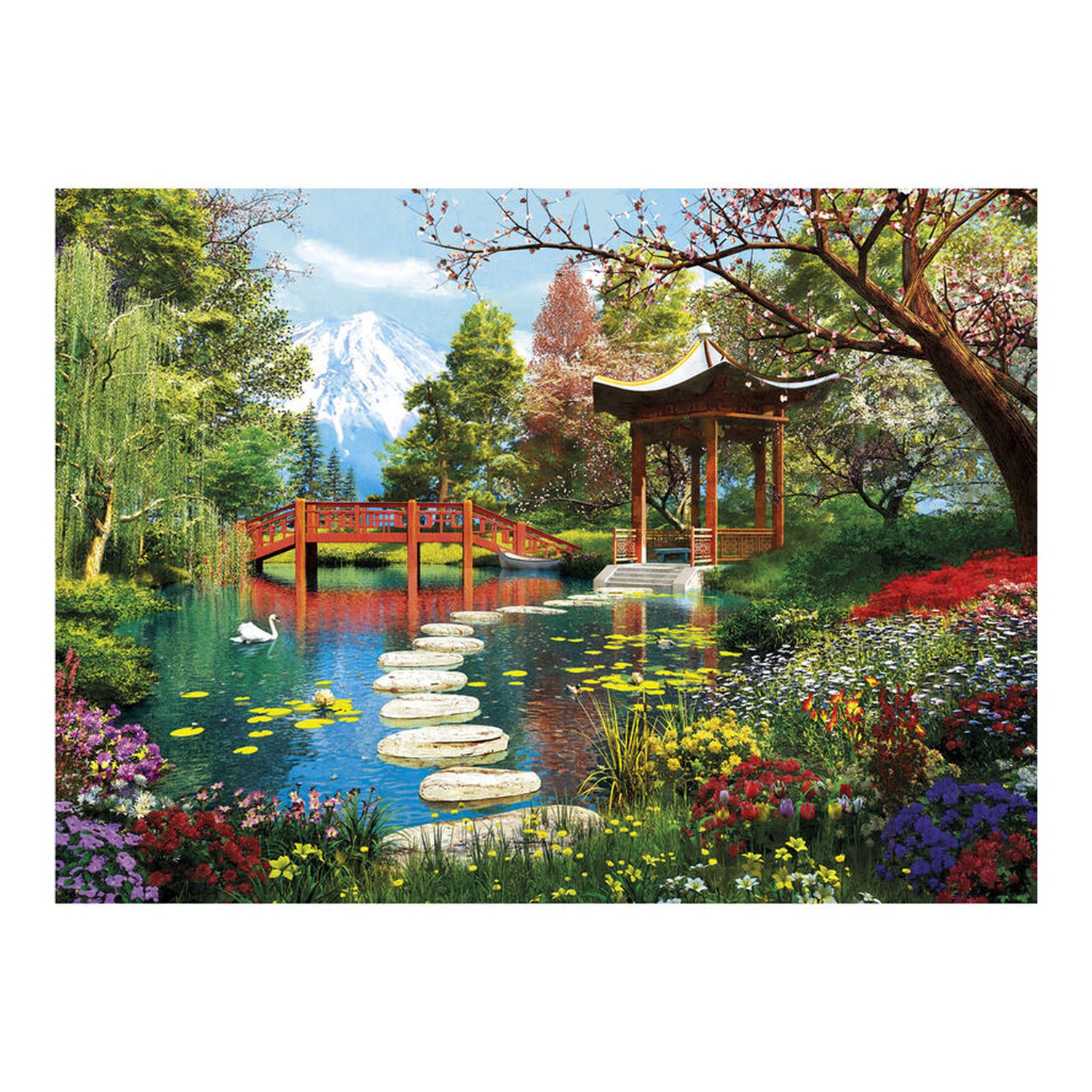 Puzzle High Quality Fuji Garden 500pzs