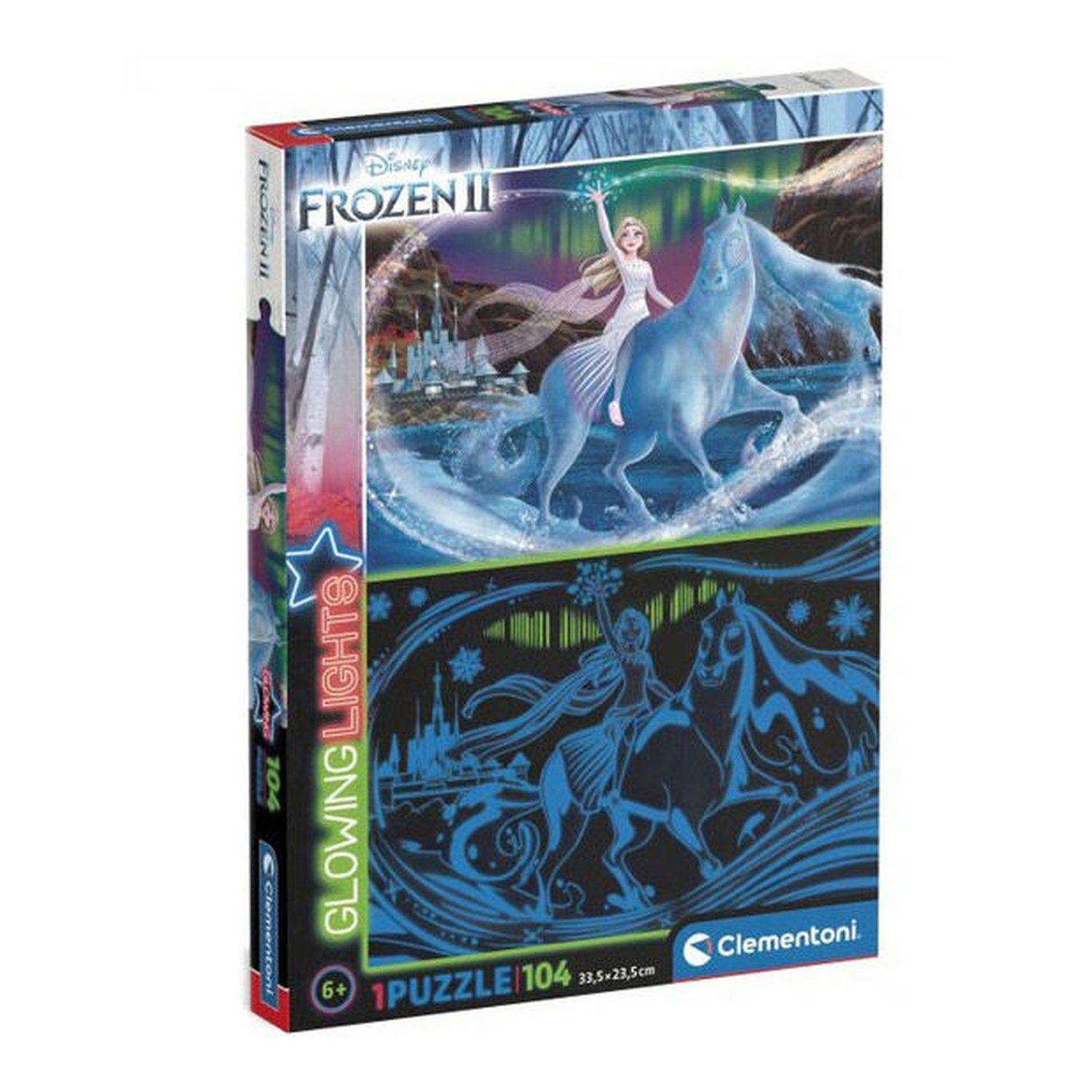 Puzzle glowing Frozen 2 Disney 104pzs