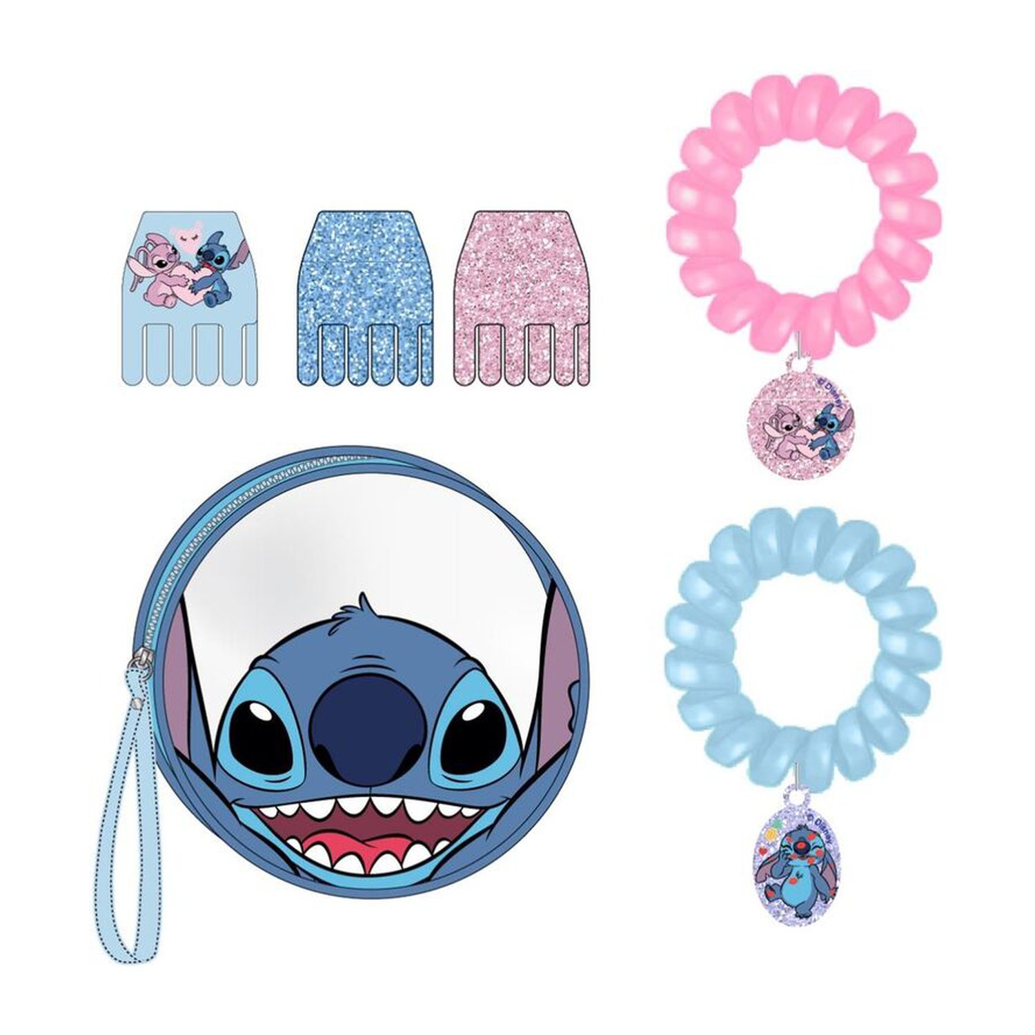Set belleza bolsito Stitch Disney (6 Uds)