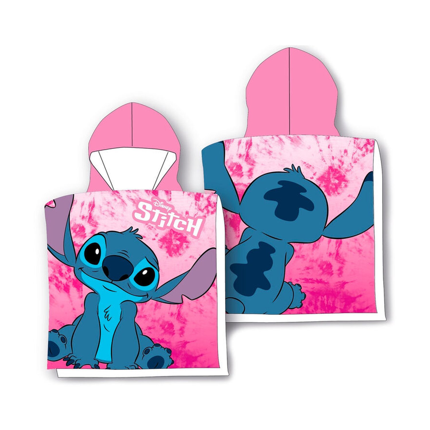Poncho toalla Stitch Disney microfibra