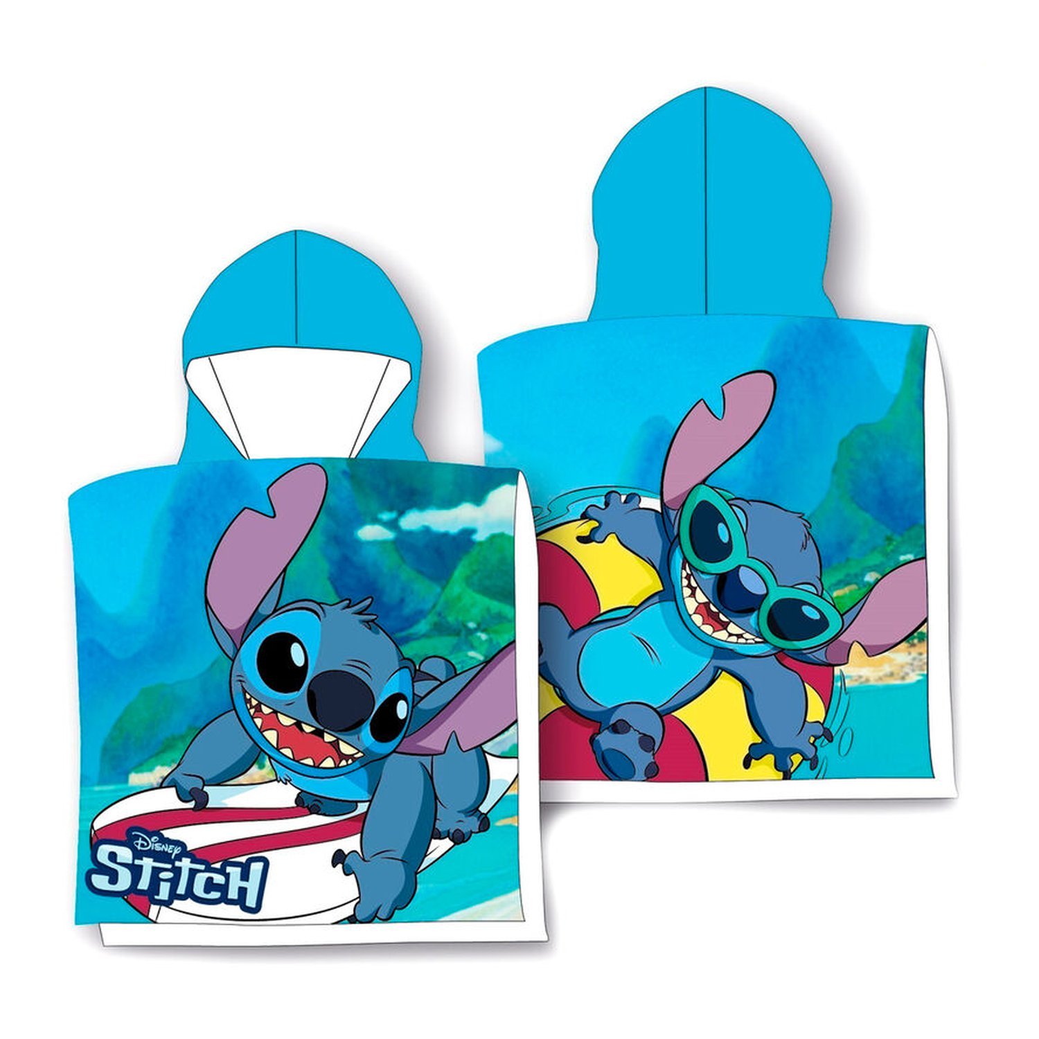 Poncho toalla Surf Stitch Disney algodon