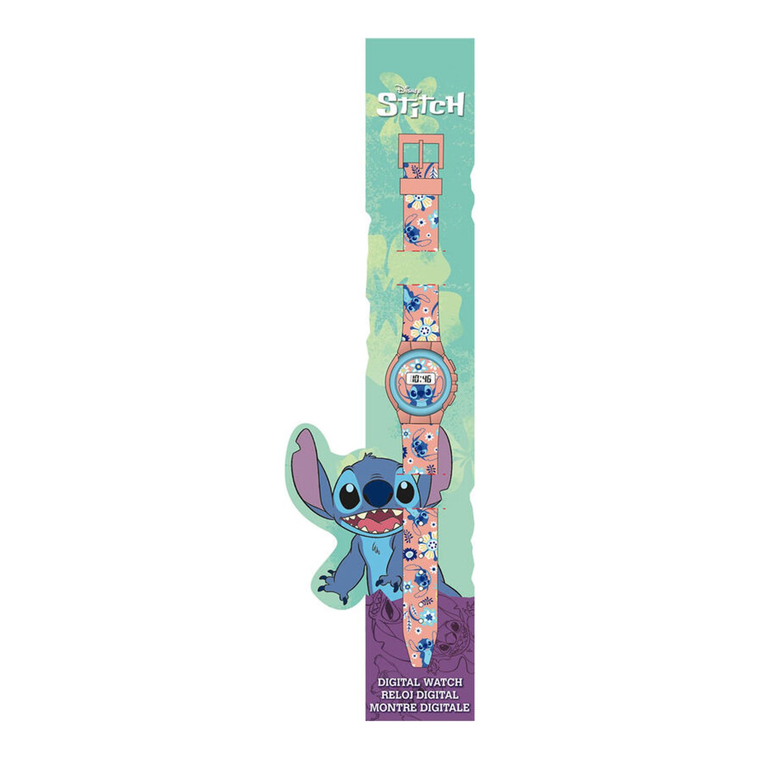 Reloj digital Stitch Disney (6 Uds)