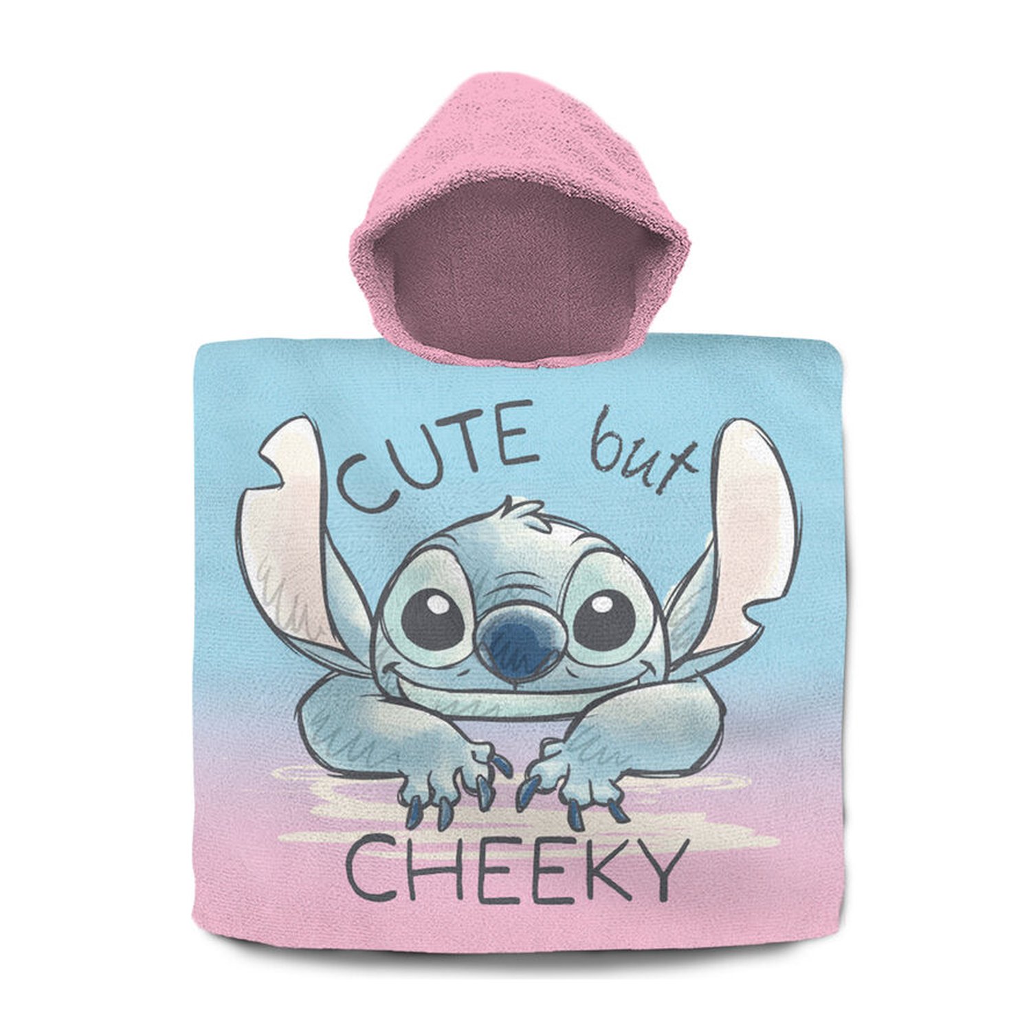 Poncho toalla Stitch Disney algodon