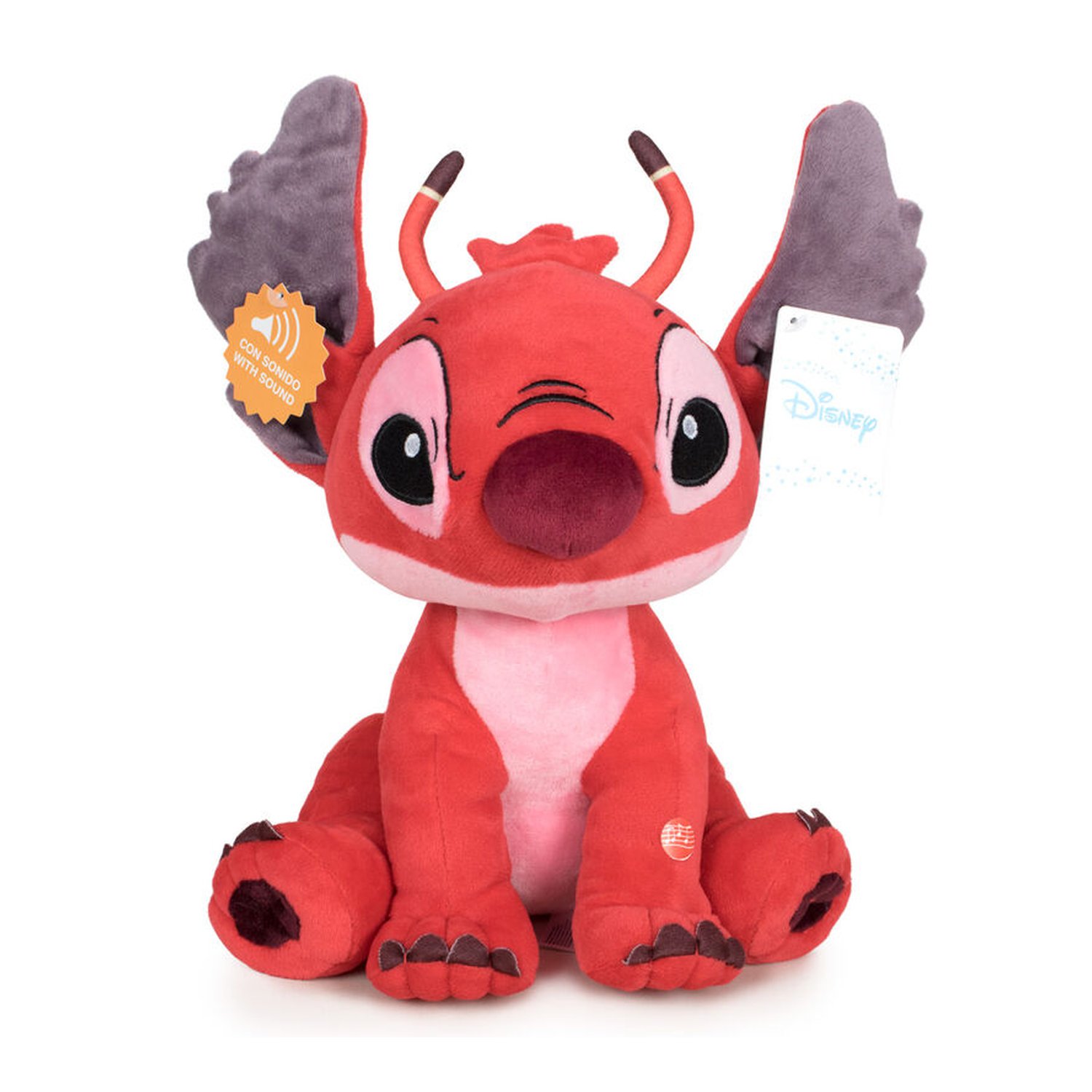 Peluche Leroy Stitch Disney soft sonido 20cm