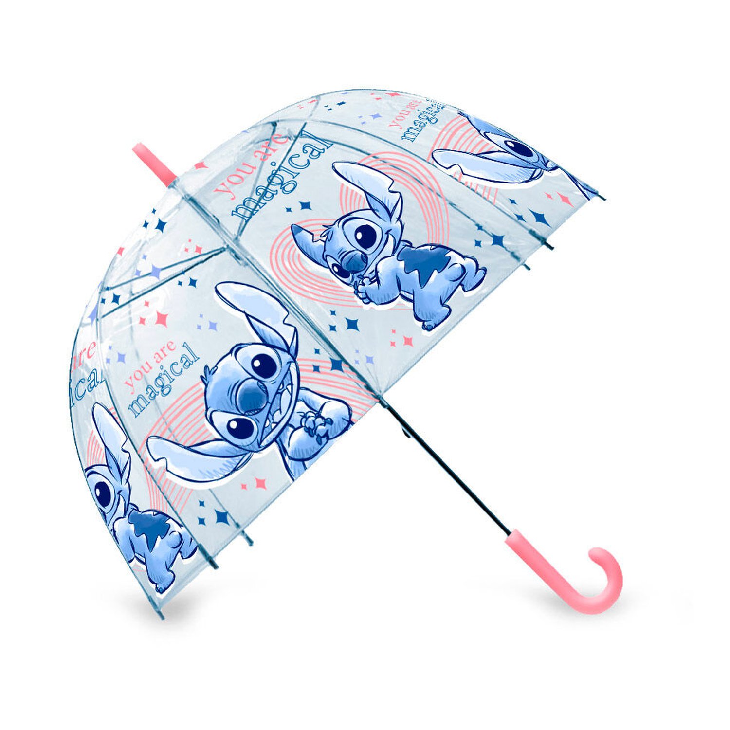 Paraguas manual Stitch Disney 46cm (6 Uds)