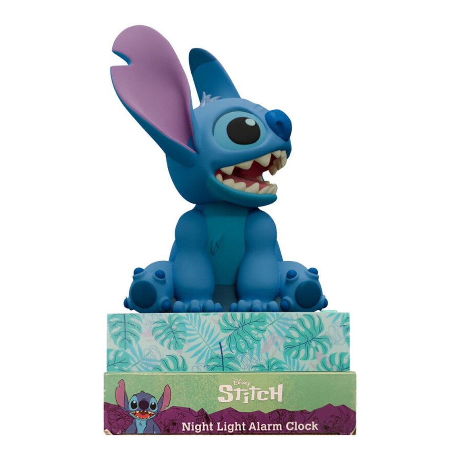 Lampara 3D con despertador Stitch Disney