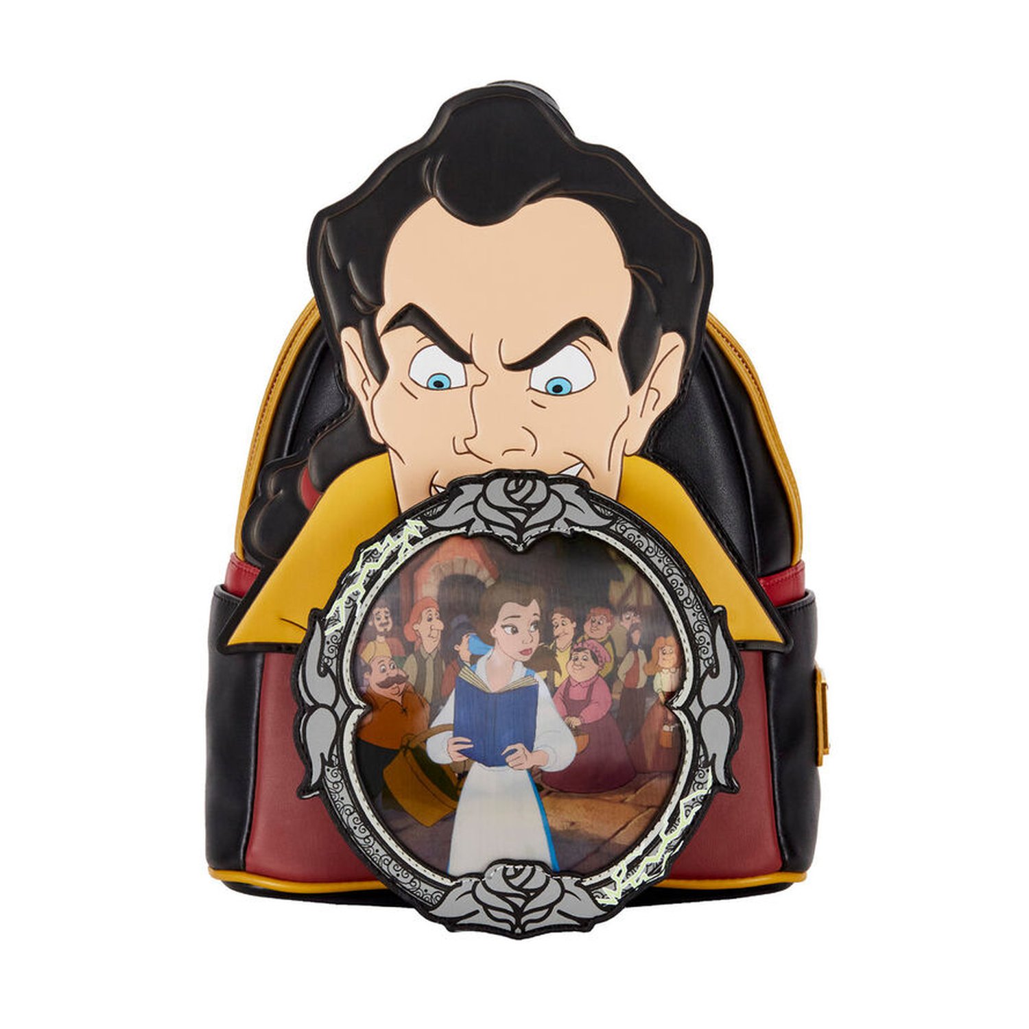 Mochila Villanos Escena Gaston La Bella y la Bestia Disney Loungefly 26cm