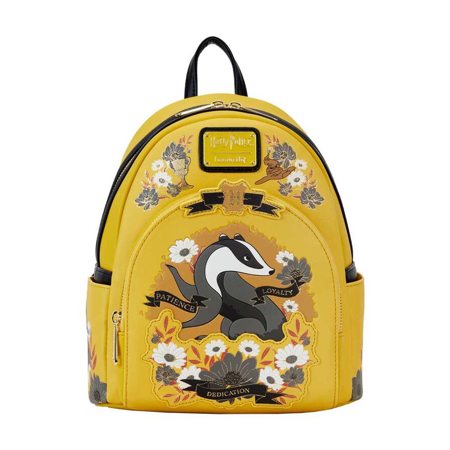 Mochila Hufflepuff House Floral Harry Potter Loungefly 26cm