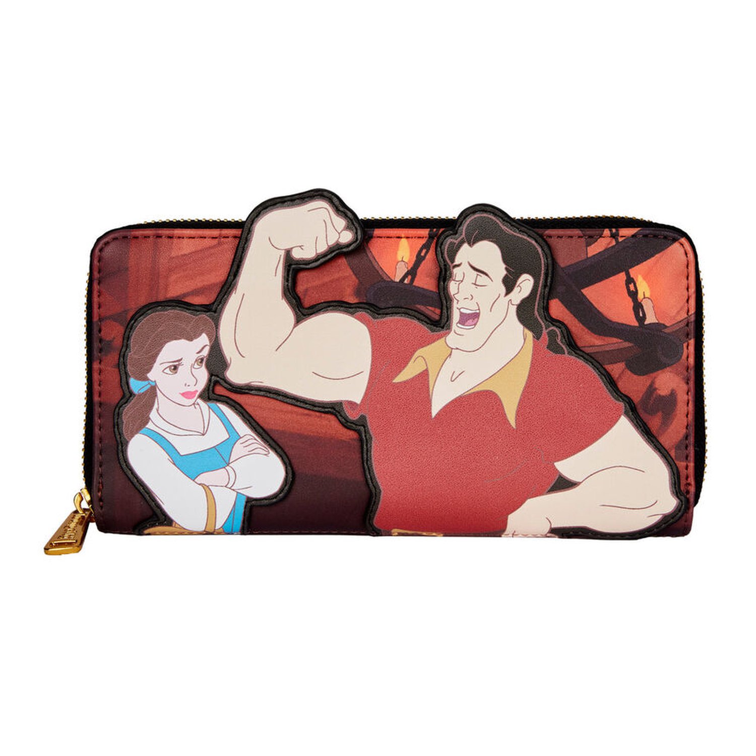 Cartera Villanos Escena Gaston La Bella y la Bestia Disney Loungefly