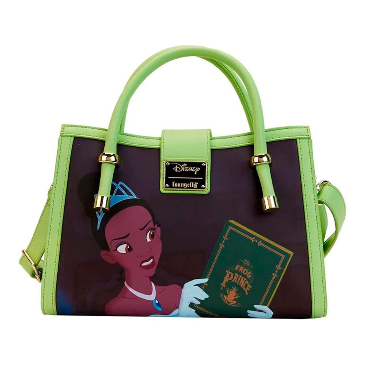 Bolso bandolera Tiana y el Sapo Disney Loungefly
