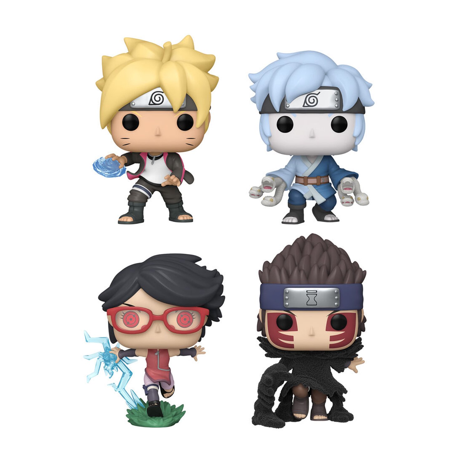 Blister 4 figuras POP Boruto Exclusive
