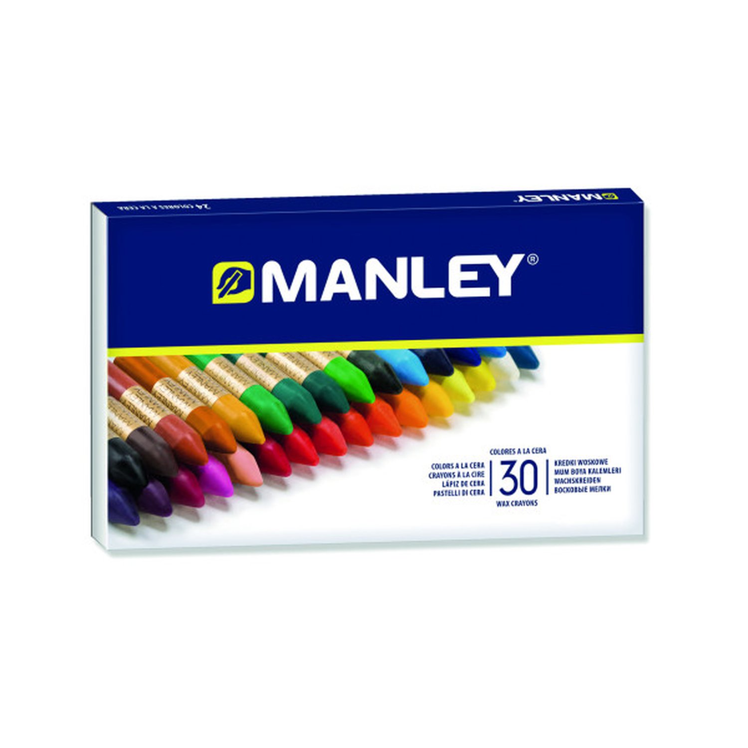 ESTUCHE 30 CERAS MANLEY MNC00077