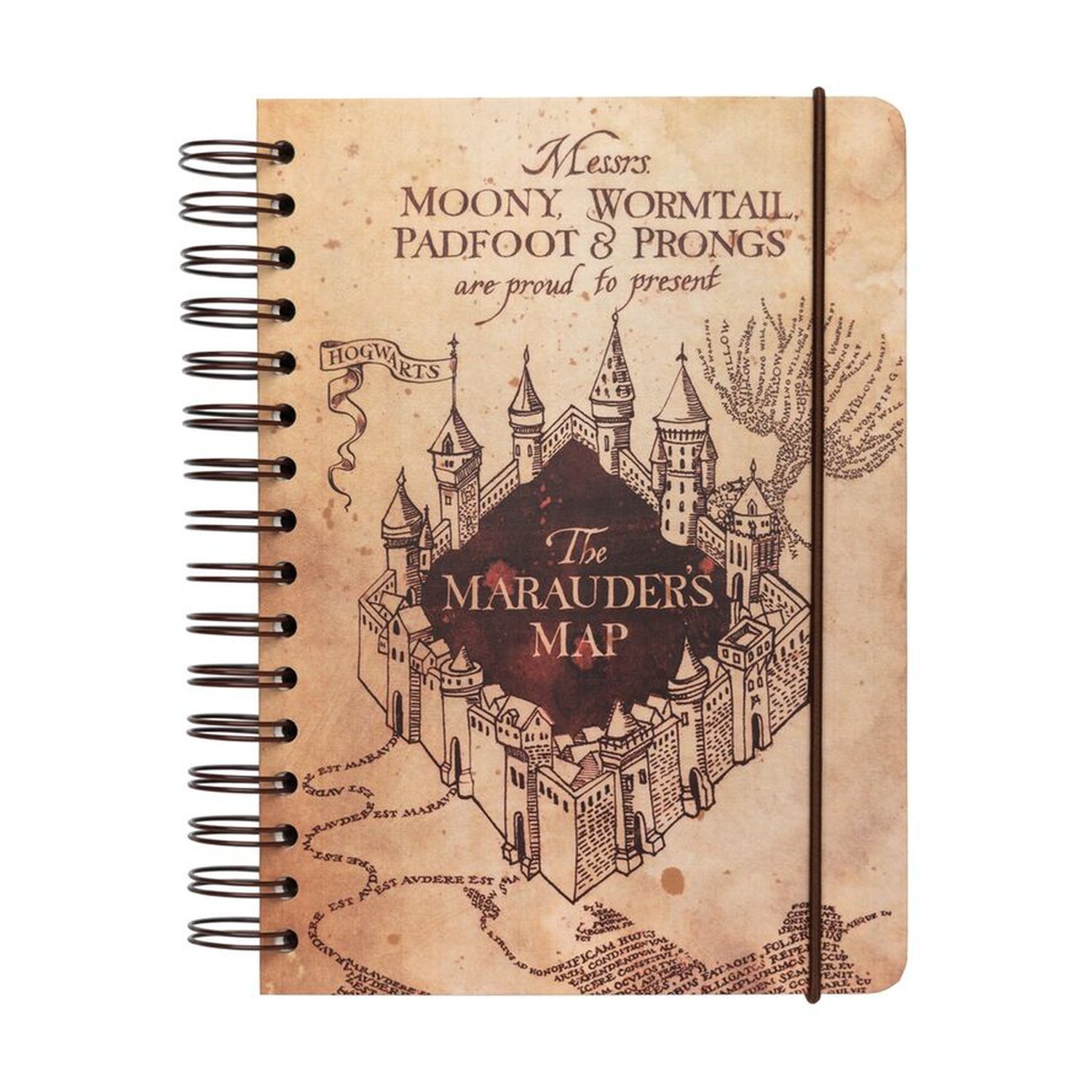 Cuaderno A5 Mapa del Merodeador Harry Potter