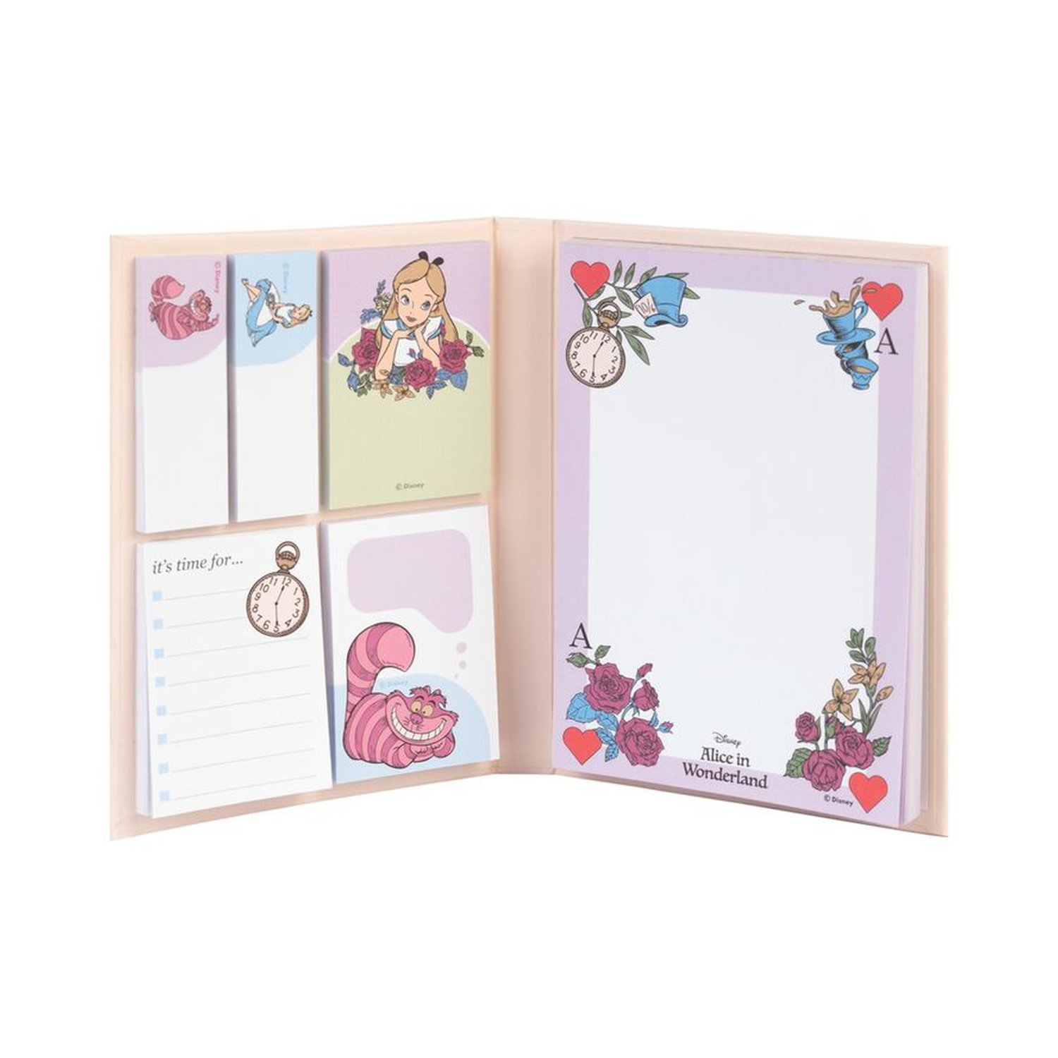 Cuaderno notas adhesivas Alicia en el Pais de las Maravillas Disney