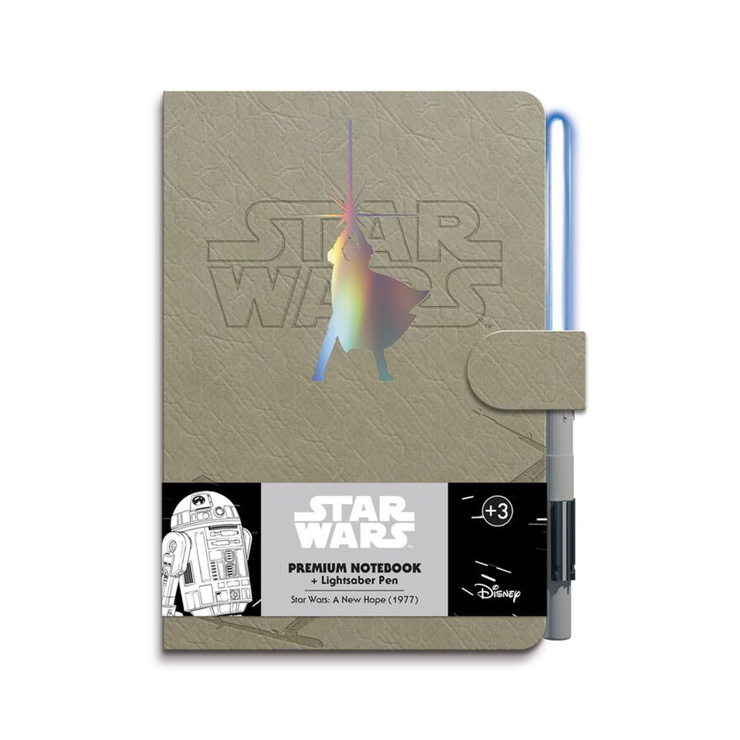 Cuaderno A5 premium + boligrafo sable de luz Luke Skywalker Star Wars