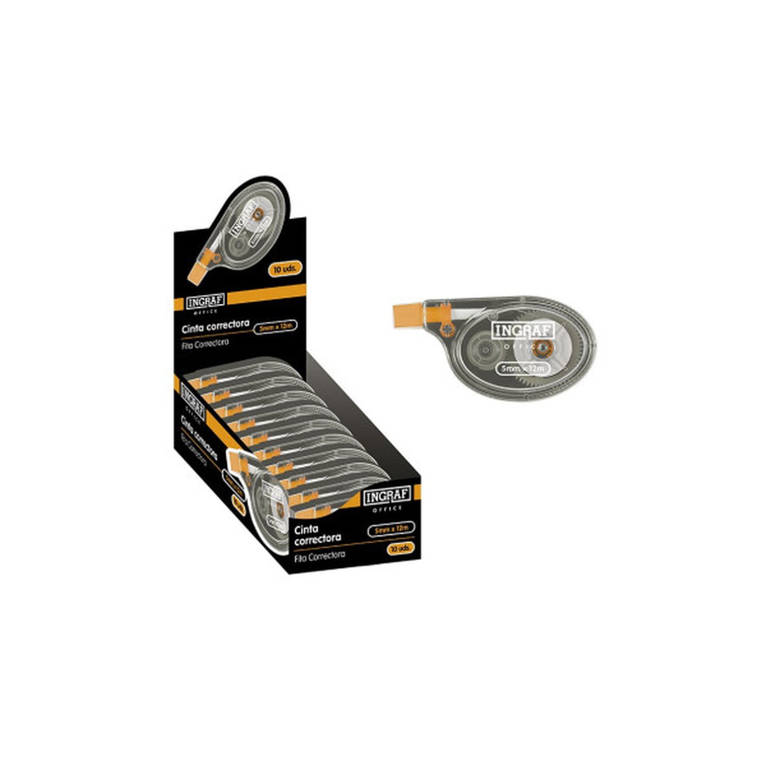 CINTA CORRECTORA LATERAL 12 M INGRAF OFFICE 330645 (10 Uds)