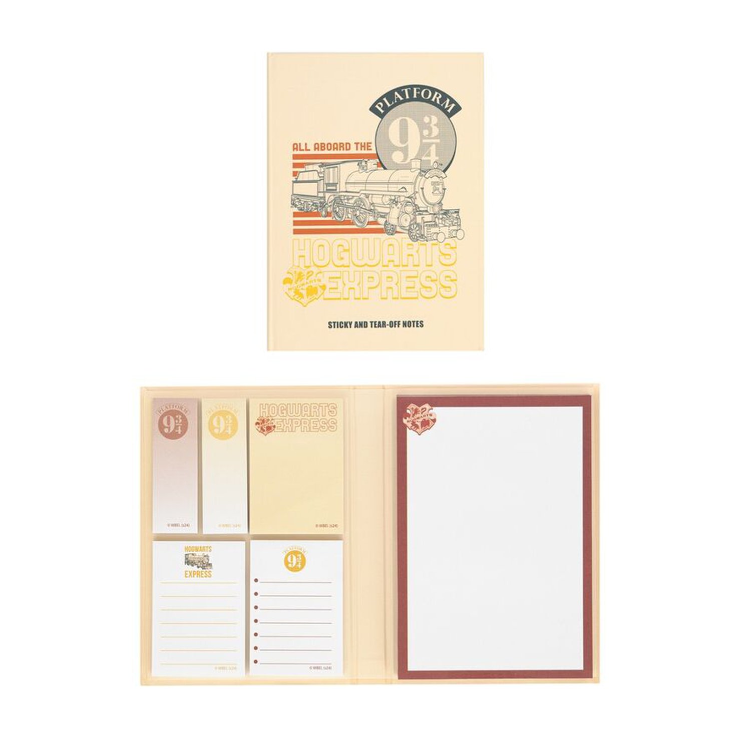 Cuaderno notas adhesivas Plataforma 9 3/4 Harry Potter