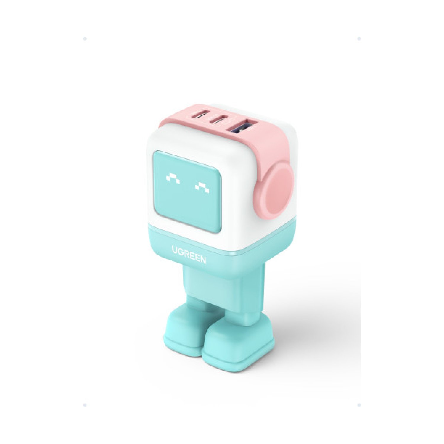 Ugreen Uno RG · Cargador GaN 65W · 3 Puertos · USB-C + USB-A · Azul