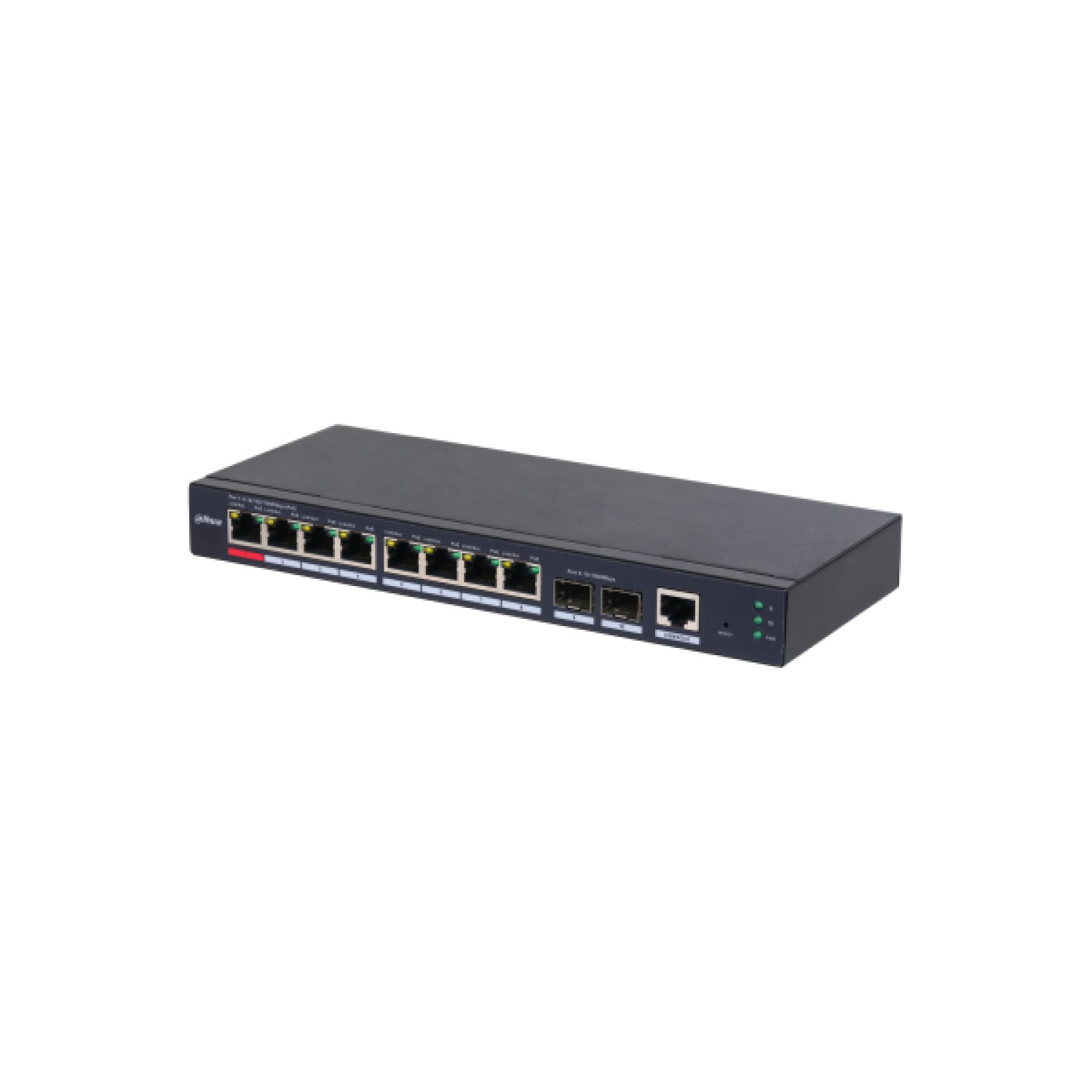 Dahua Switch Industrial L2 · 8 Puertos Gigabit · PoE · Gestionable · Watchdog