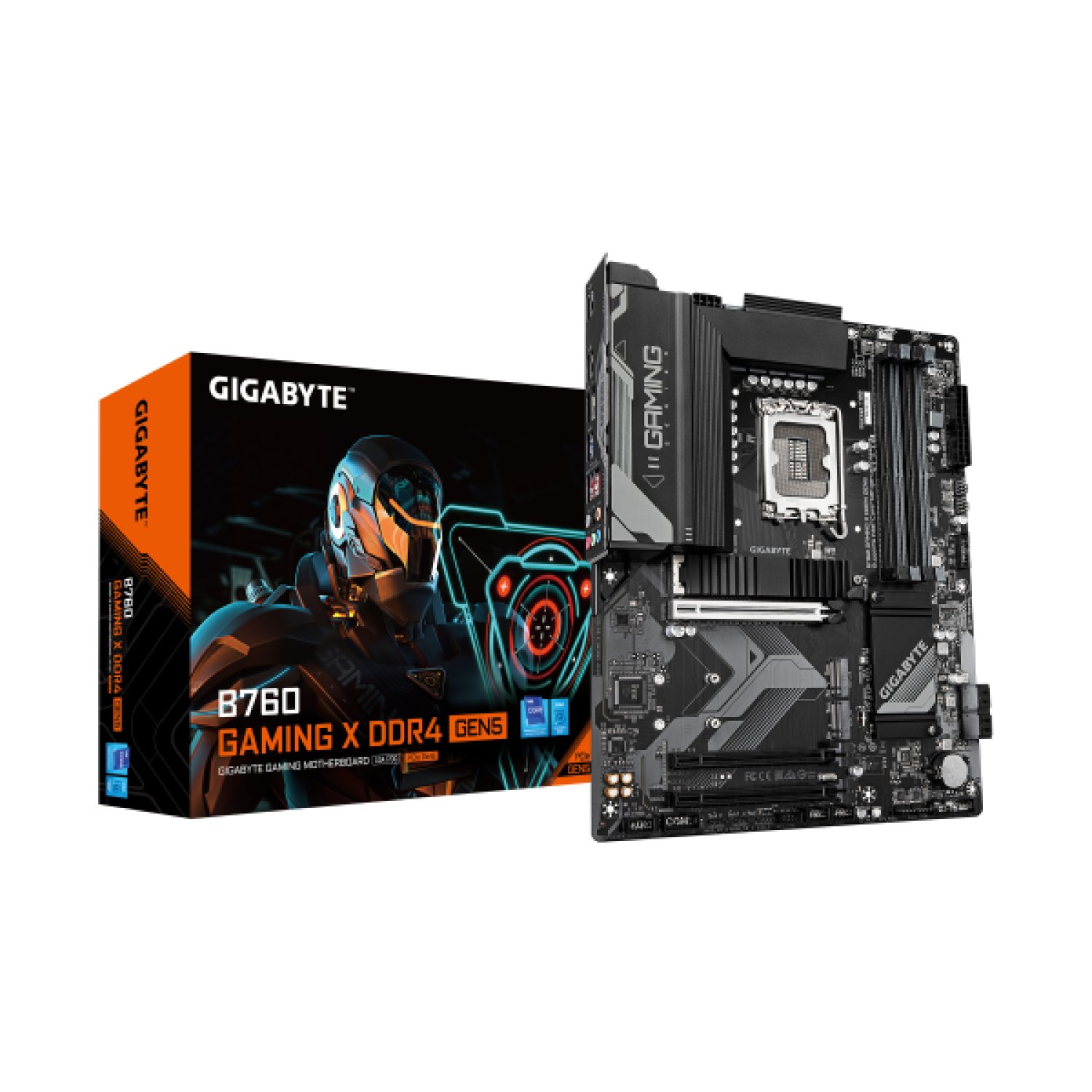 Gigabyte B760 Gaming X · Placa Base Intel LGA1700 · DDR4 hasta 5333MHz · PCIe 4.0 · LAN 2.5GbE
