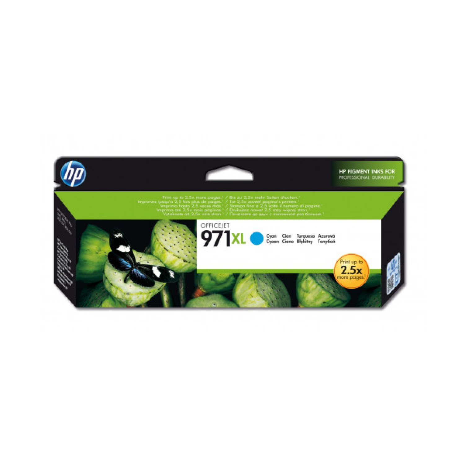 HP 971XL · Cartucho de Tinta · Cian