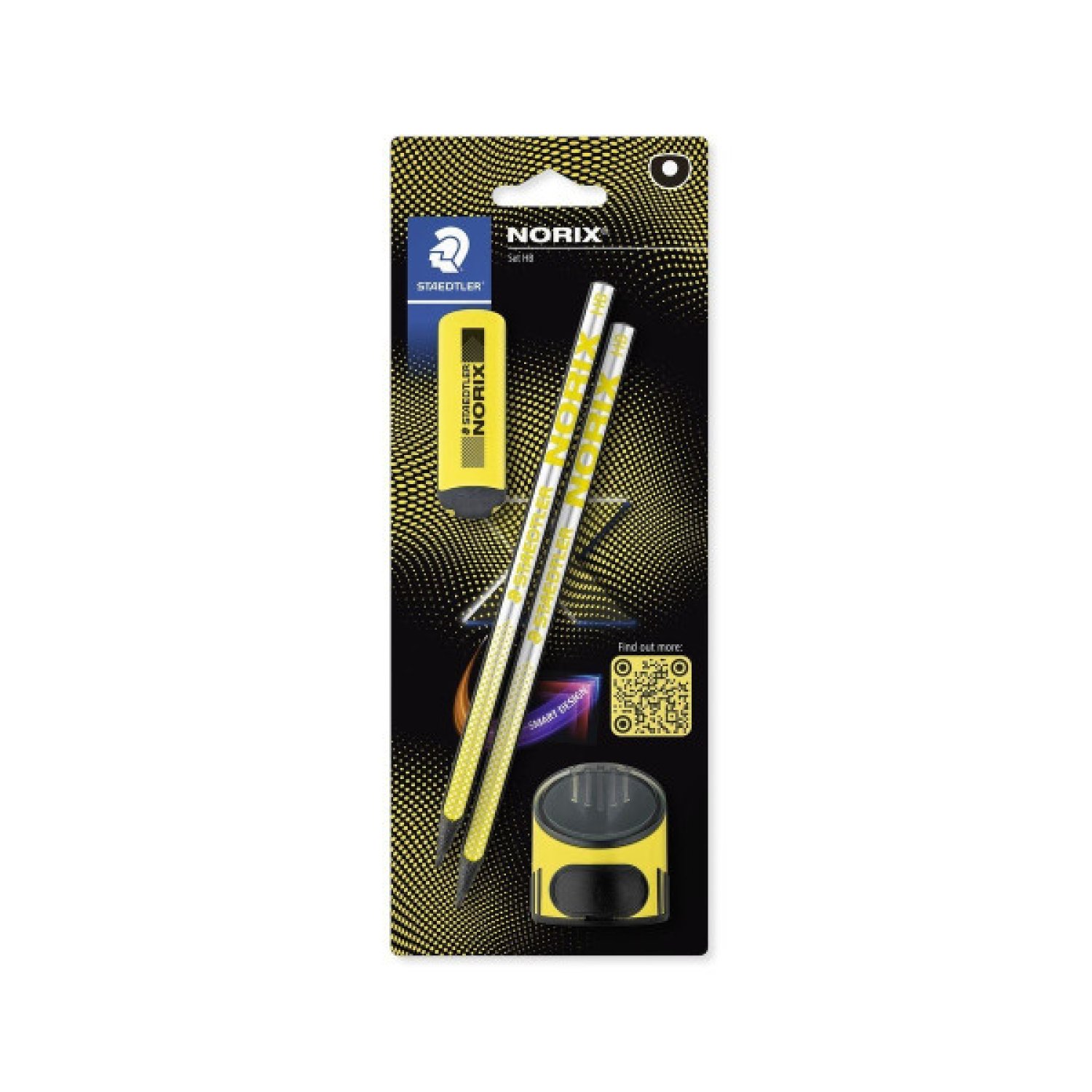 Staedtler · Set 2 Lápices Grafito HB · Afilalápices y Goma Incluidos · Escolar