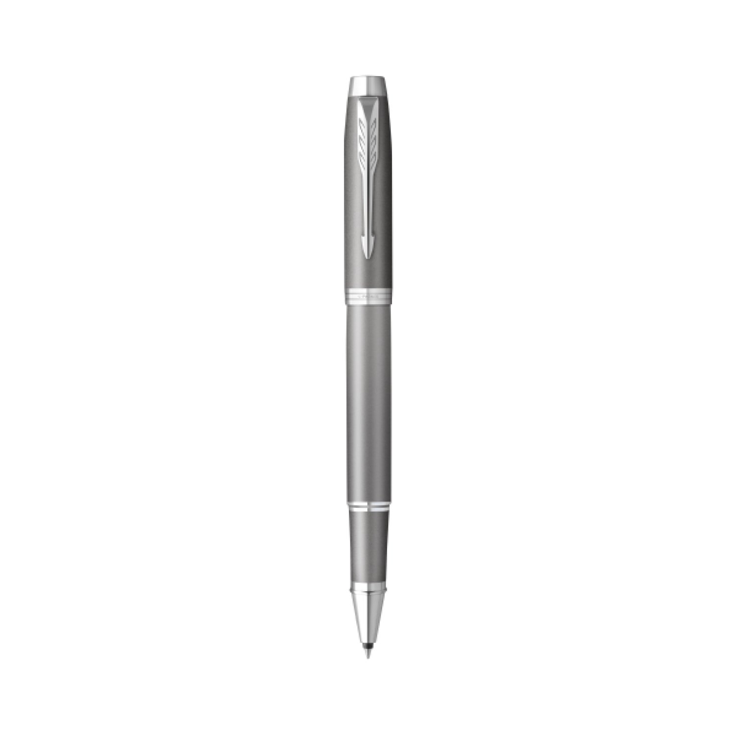 Parker · Bolígrafo Roller · Punta Fina · Acabado Gris + Estuche Regalo