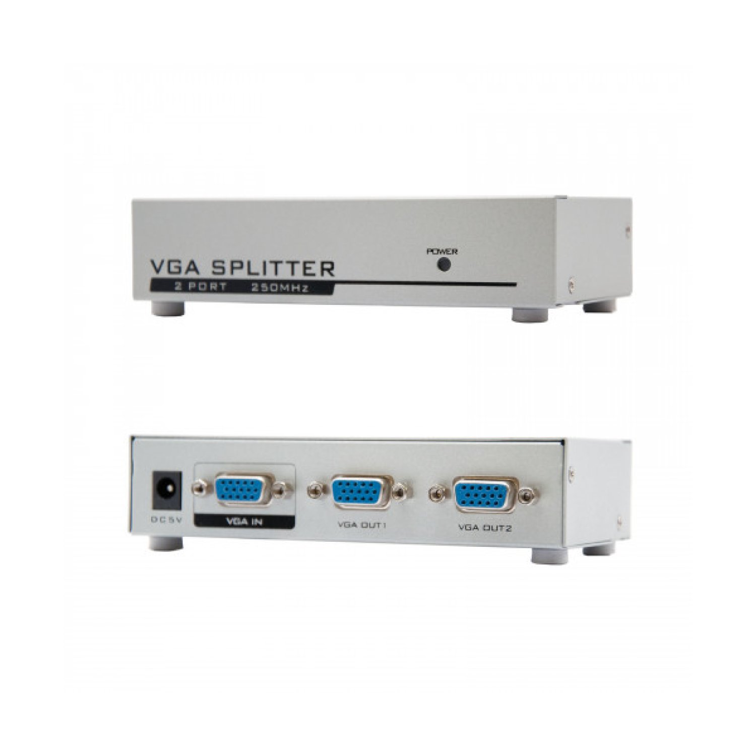 Nanocable · Duplicador VGA · 2 Monitores · Con Alimentación