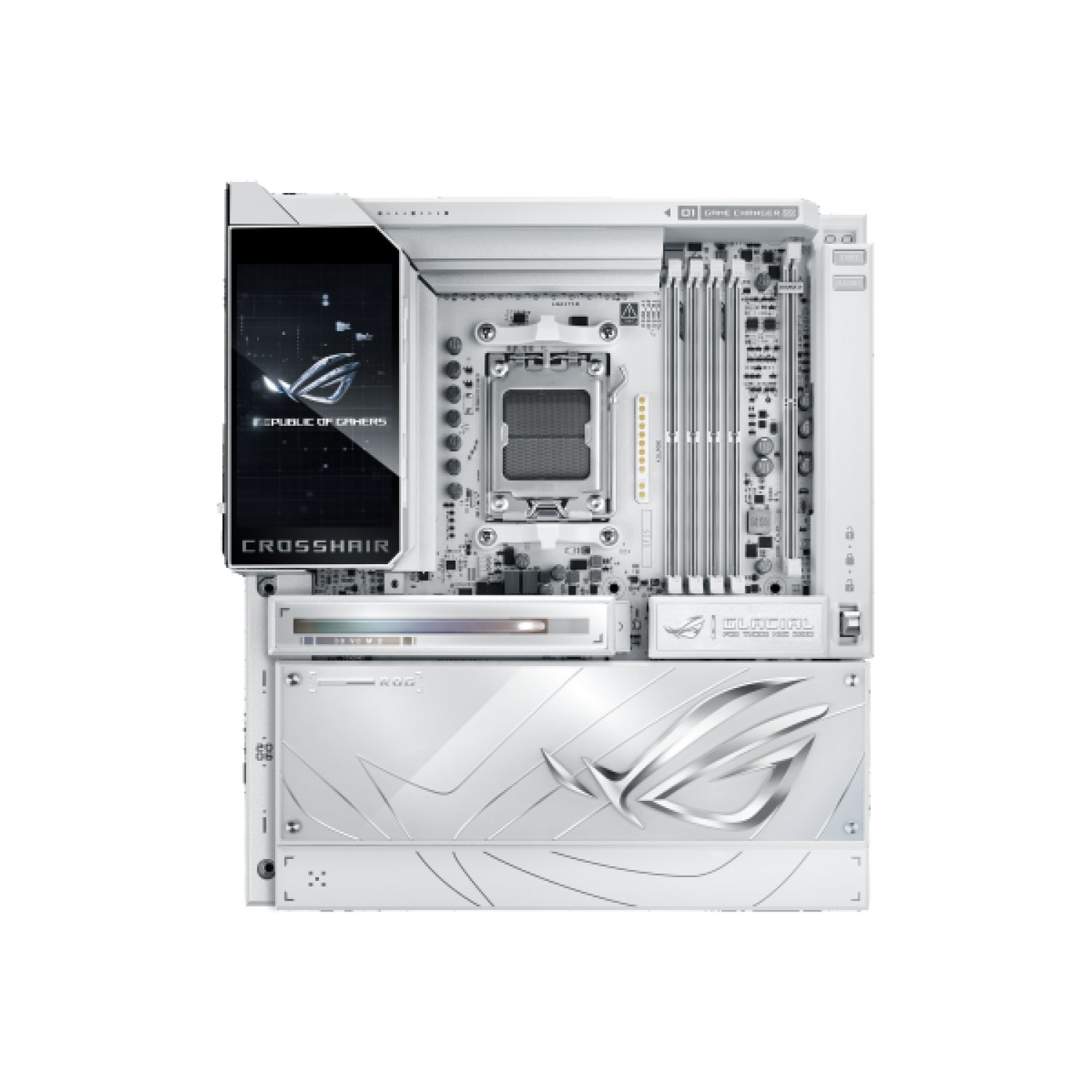 ASUS ROG Crosshair X870E Glacial · AMD X870E · Socket AM5 · ATX