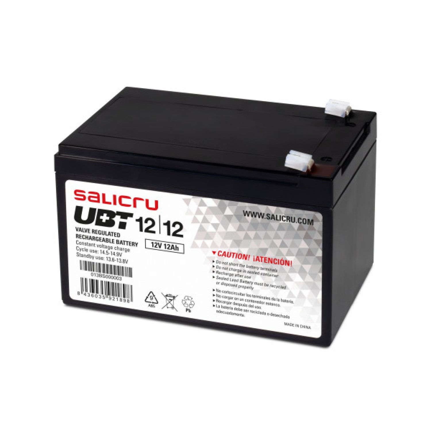 Salicru UBT 12/12 · SAI · 12V · 12Ah