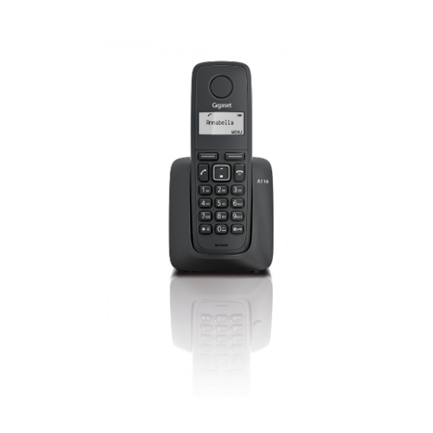 Gigaset A116 · Teléfono DECT · Identificador de Llamadas · Negro
