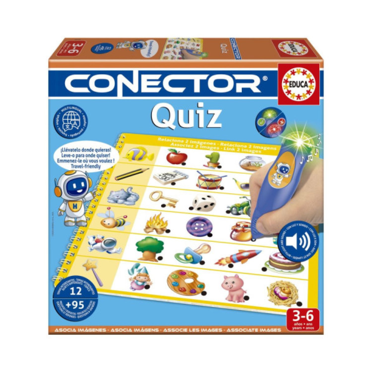 Educa Borrás · Juego Educativo Conector Quiz · Multiconector · Aprende Jugando