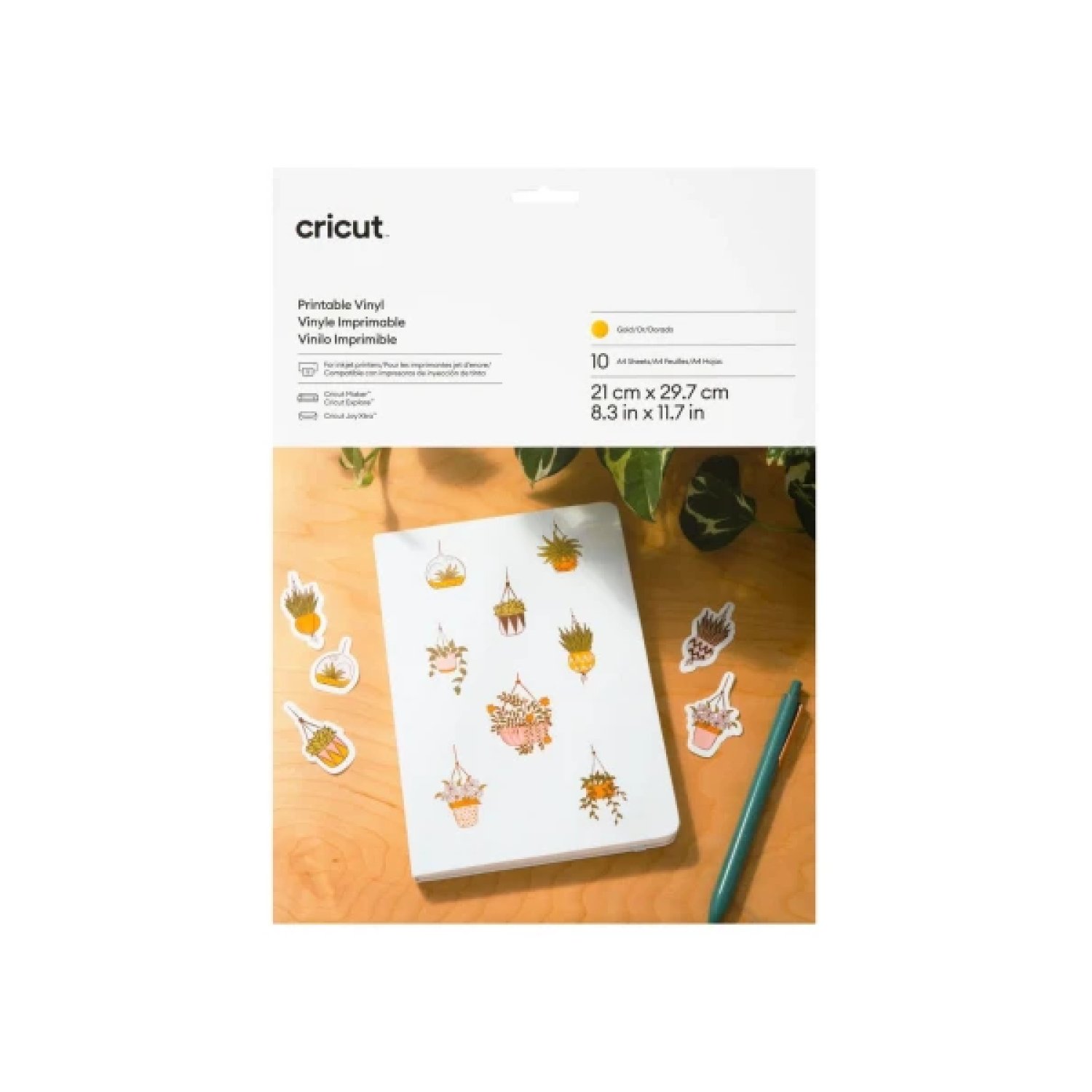 Cricut Vinyl Adhesivo Imprimible · A4 · Pack 10 Hojas