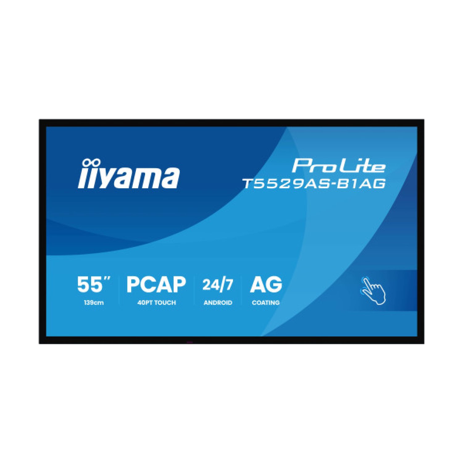 Iiyama · Display Interactivo 55" · 4K UHD · Android 14 · 4GB RAM · 32GB · WiFi · USB-C