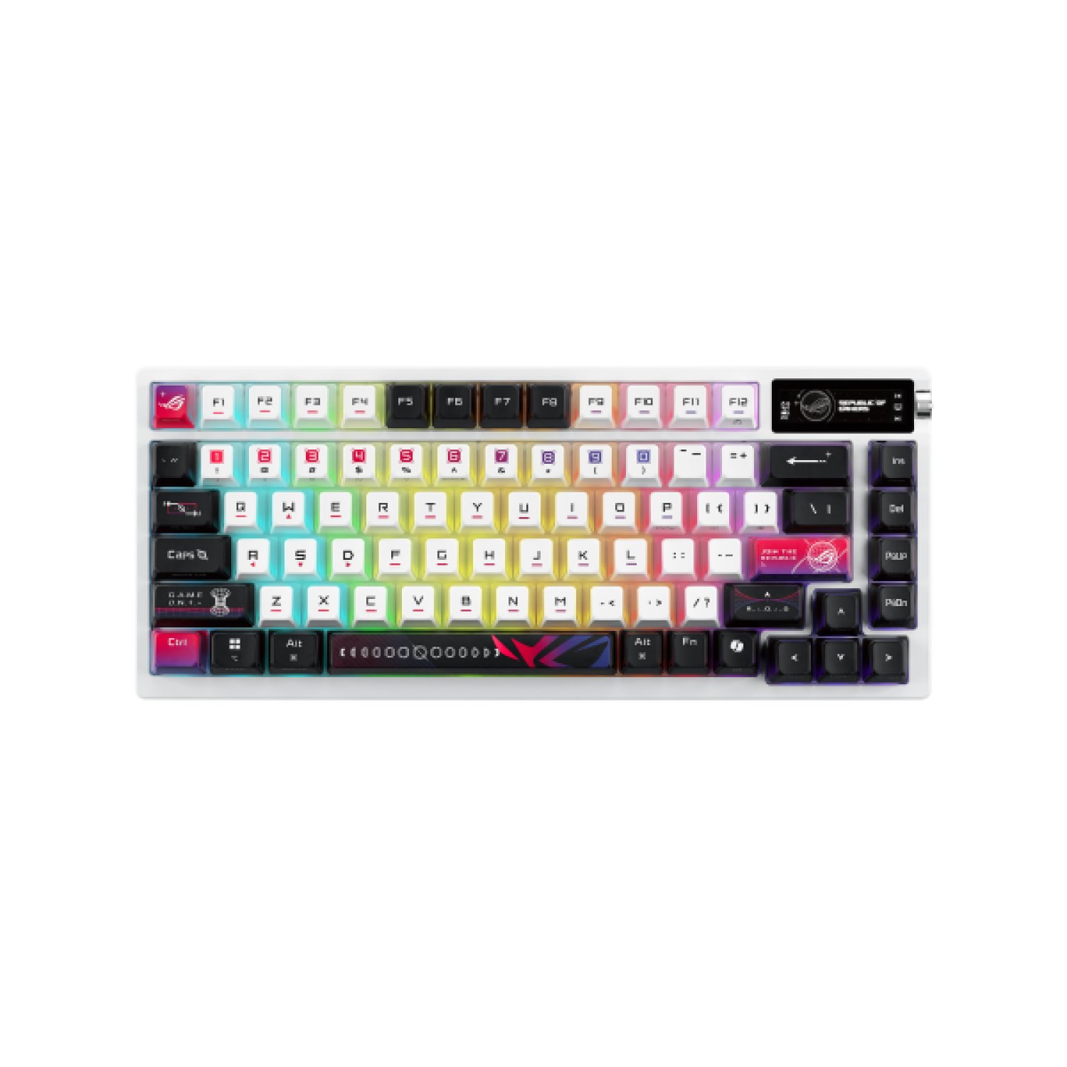 ASUS ROG Azoth X · Teclado Mecánico Gaming · USB/RF/Bluetooth · Negro/Blanco