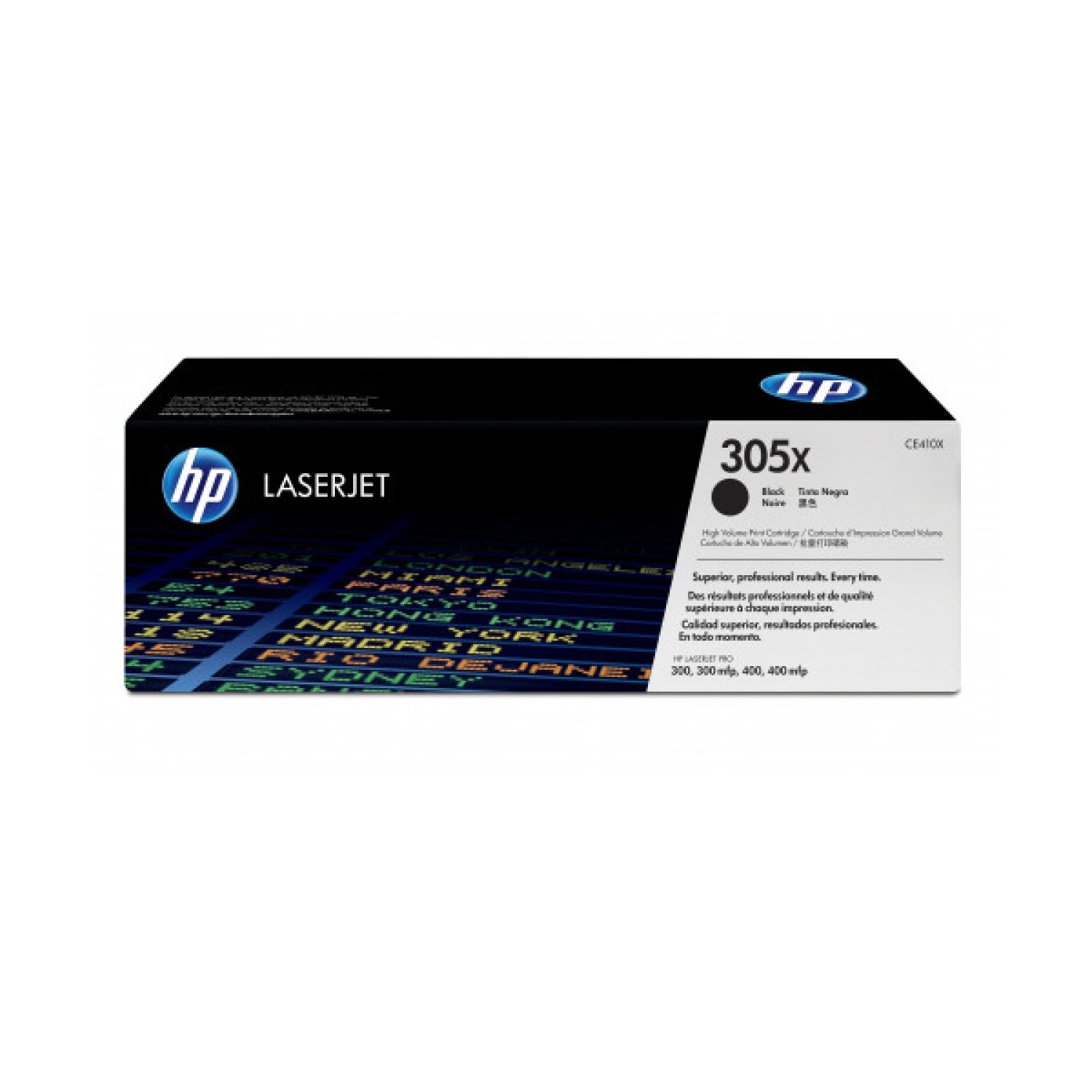 HP Toner 305X · Negro · Alta Capacidad · Compatible CE410X