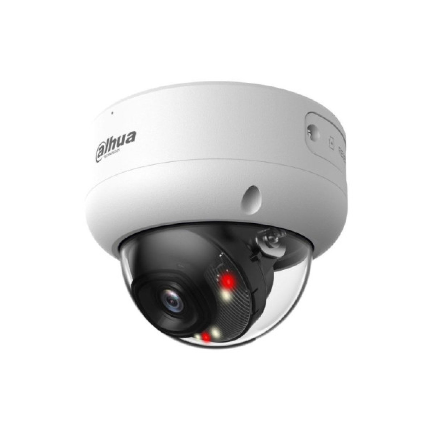 Dahua Cámara IP Domo · 8MP · Wizsense · Dual Light · IR + LED · 2.8mm · Micrófono