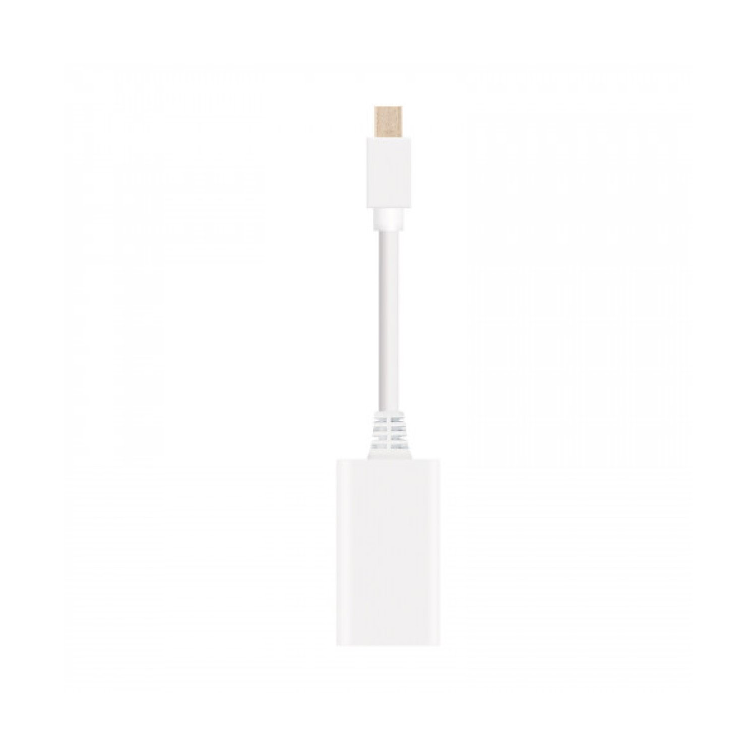 Nanocable · Conversor Mini DP a HDMI · 15 cm · Blanco