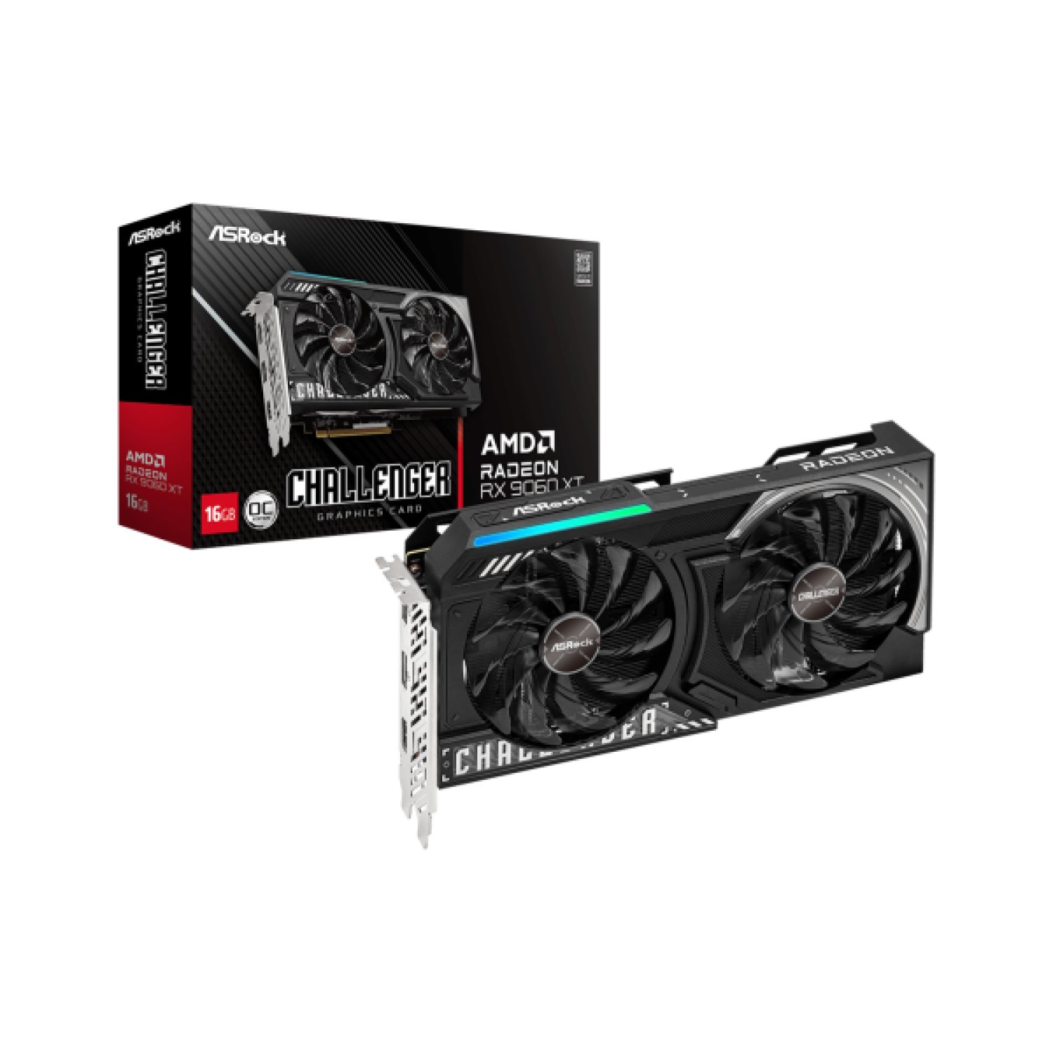 ASRock Radeon RX 9060 XT Challenger · 16GB GDDR6 · OC