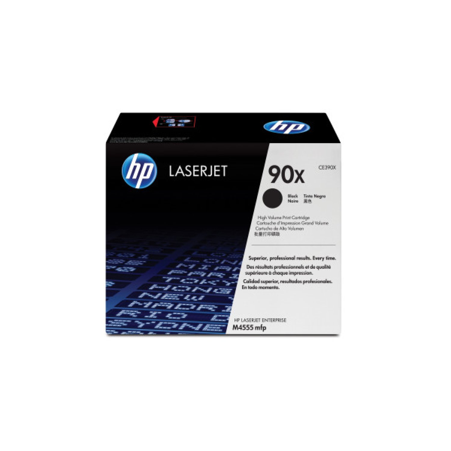 HP Toner 90X · Negro · Alto Rendimiento · CE390X