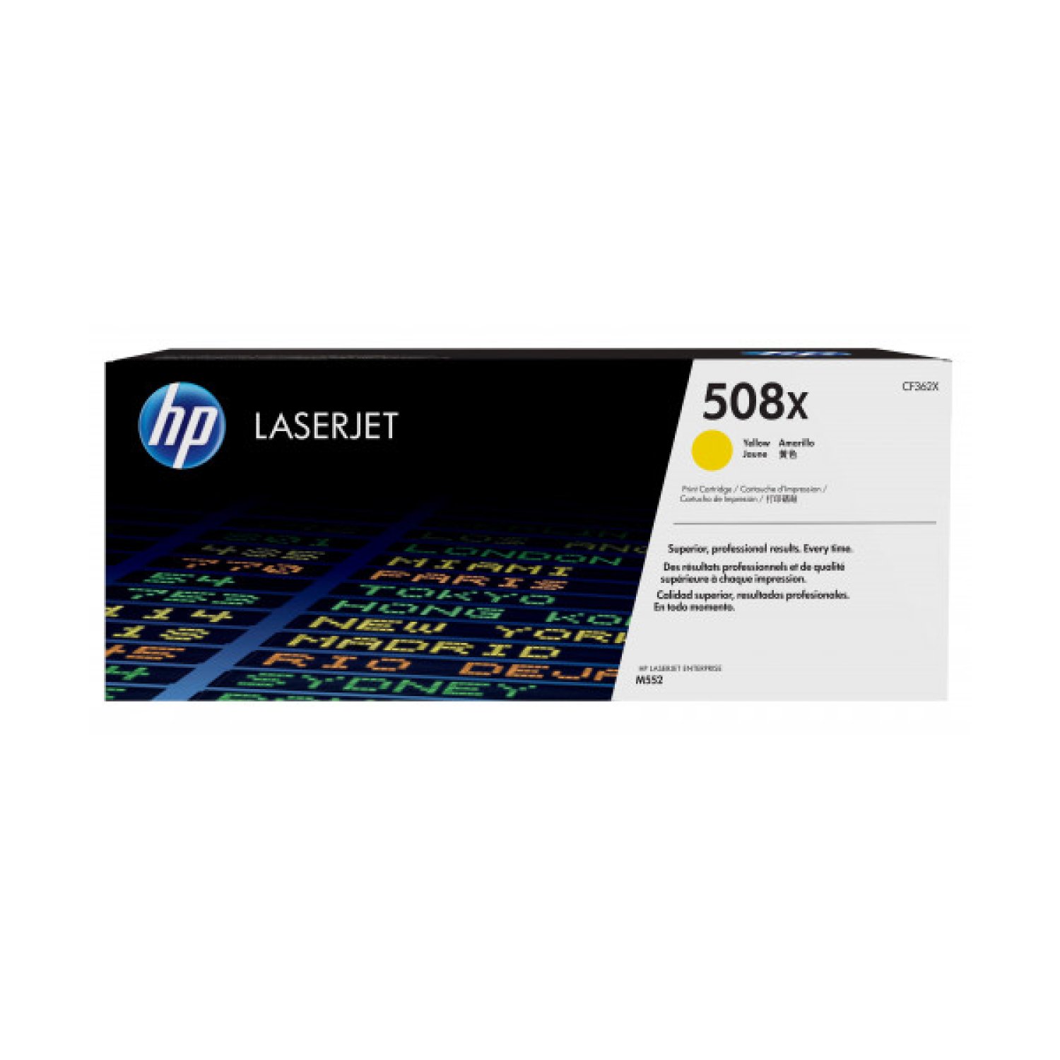 HP 508X · Tóner · Amarillo · Alto Rendimiento (CF362X)