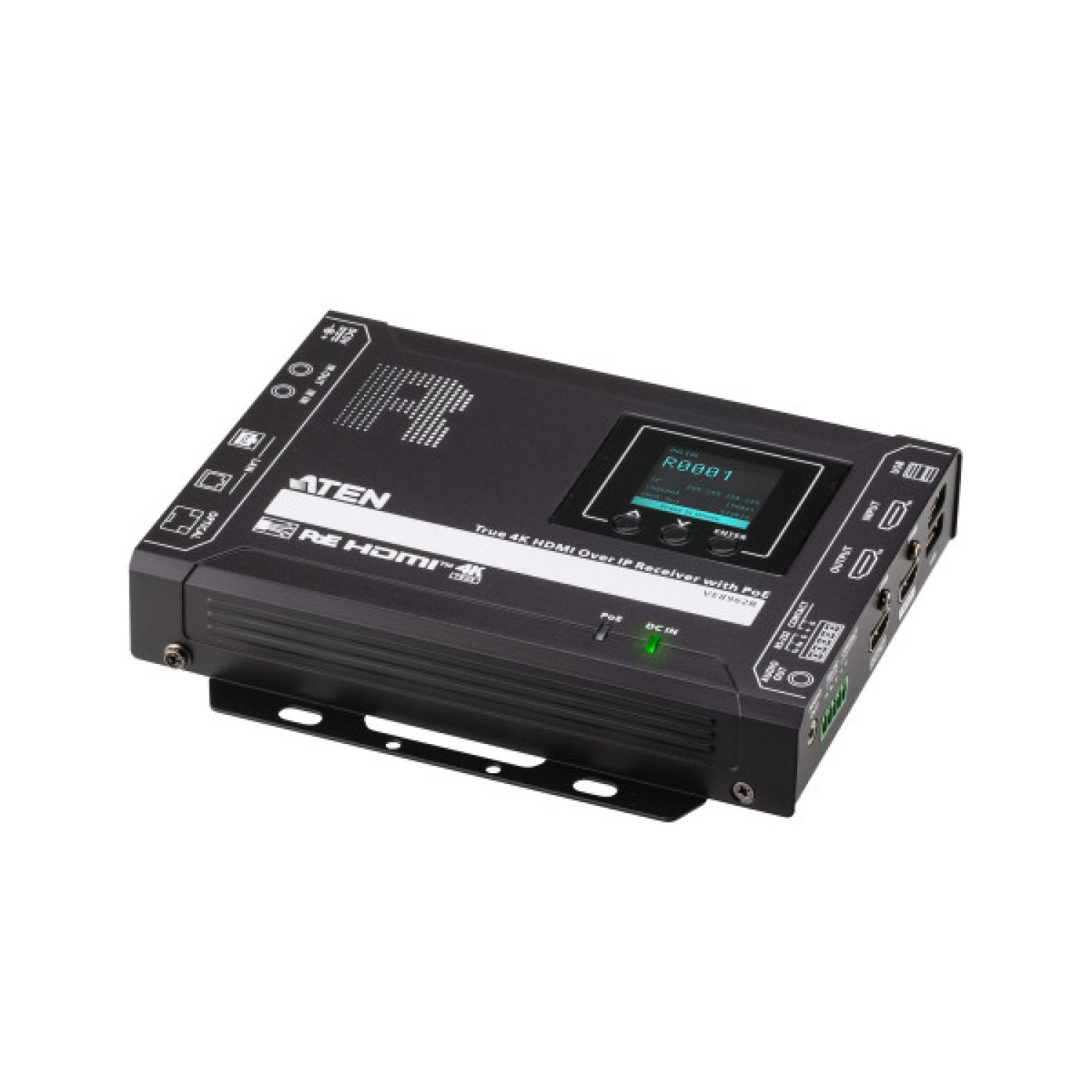 Aten VE8962R · Receptor HDMI 4K sobre IP · PoE · USB · IR · RS-232 · Daisy-chainable